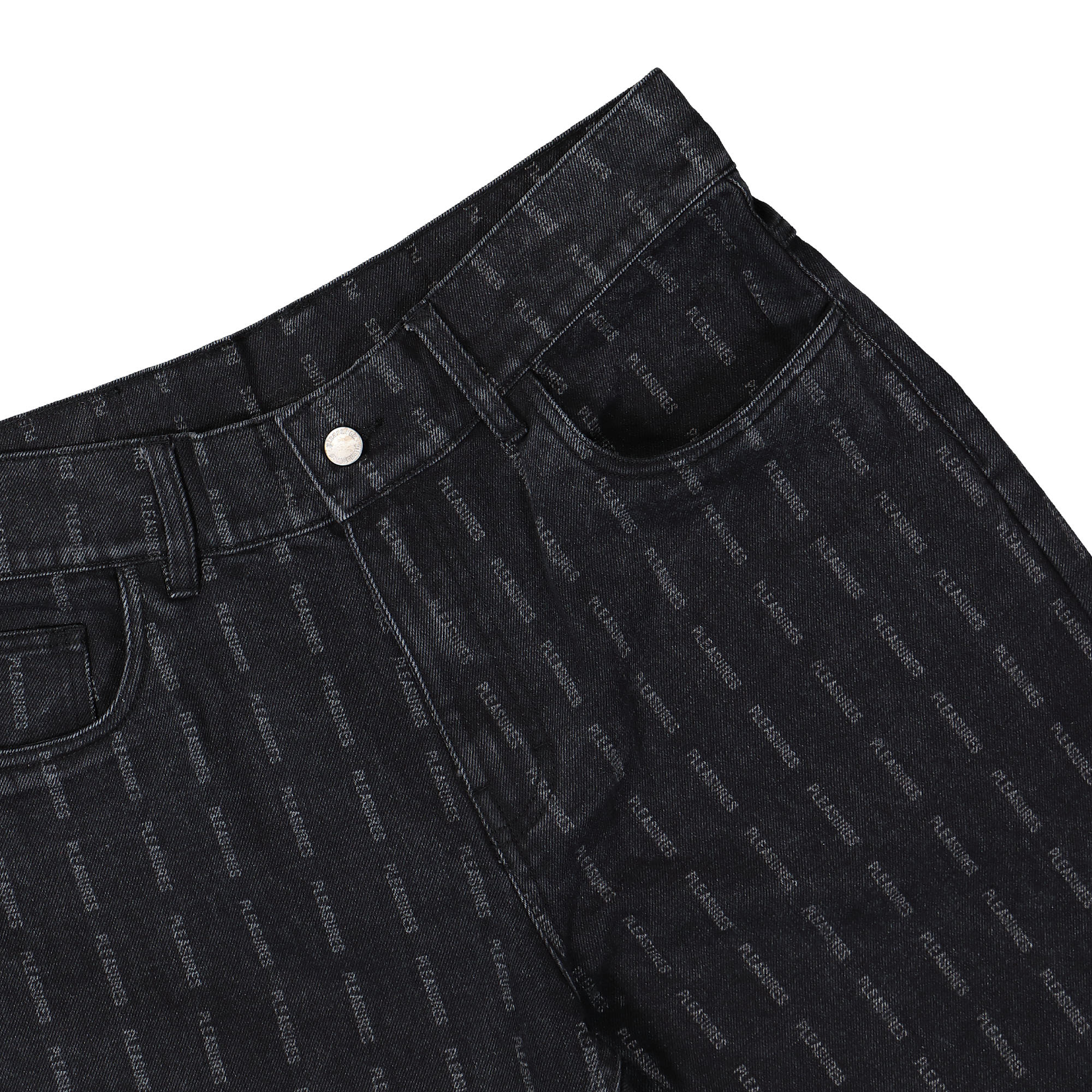 Pleasures Impact Striped Denim Black Jeans Detail view 1 | Overkill