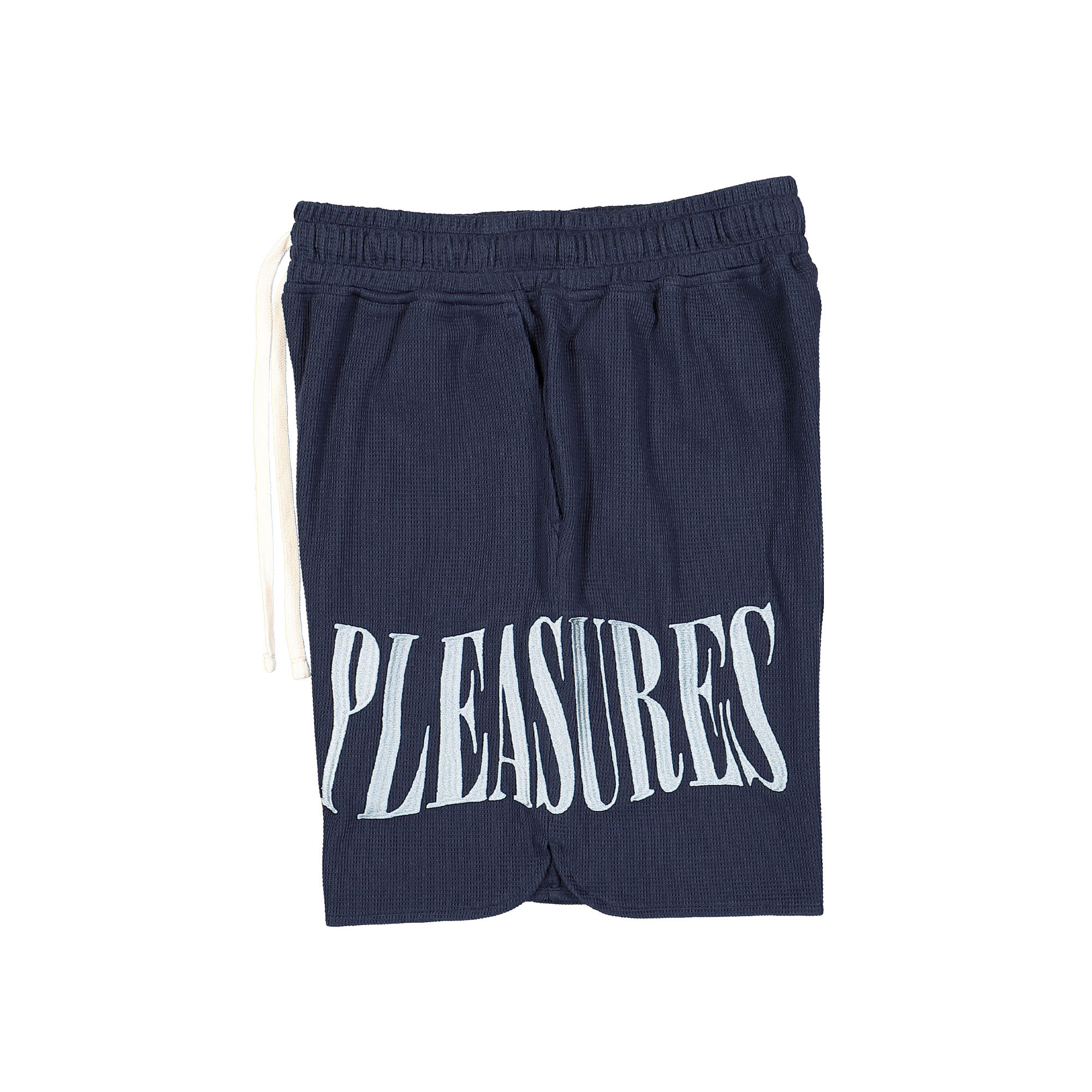 Pleasures Twitch Waffle Knit Short Navy Shorts Material | Overkill