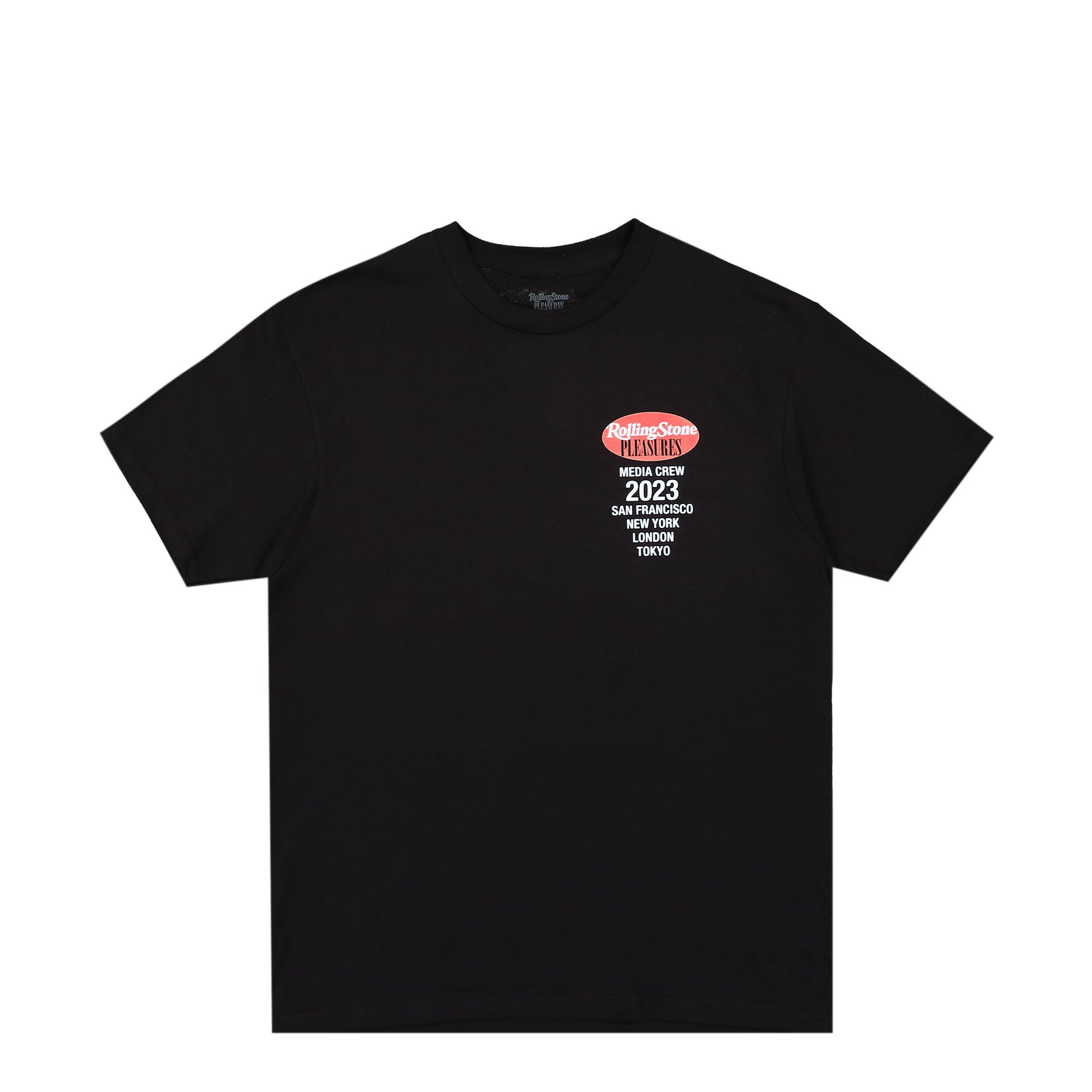 Pleasures Rolling Stone T-Shirt Black T-Shirts P23SU056 | Overkill