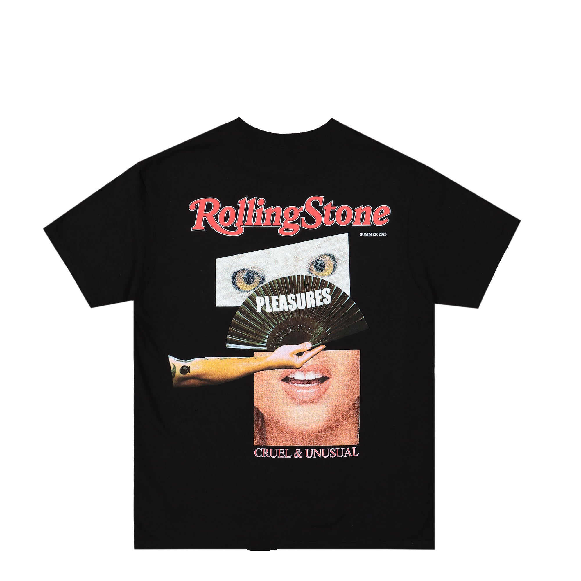 Pleasures Rolling Stone T-Shirt Black T-Shirts Close-up | Overkill