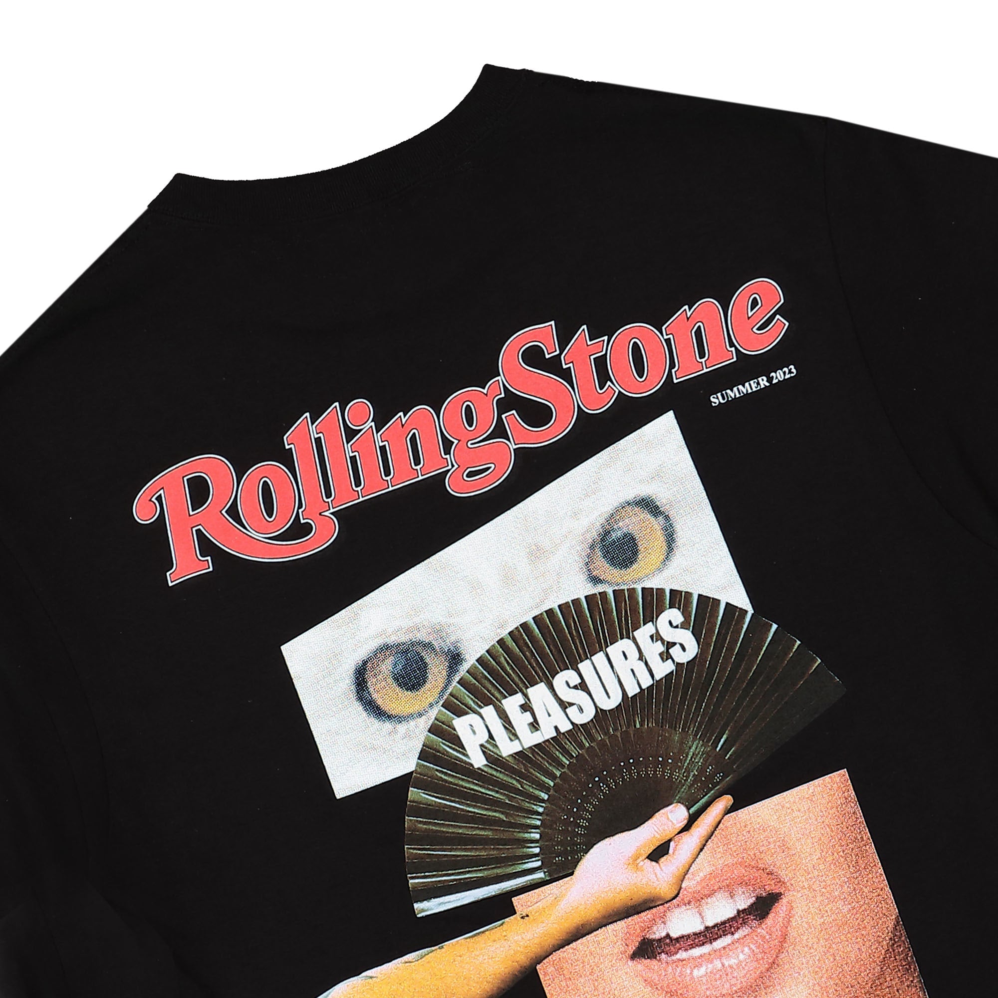 Pleasures Rolling Stone T-Shirt Black T-Shirts Detailfoto | Overkill
