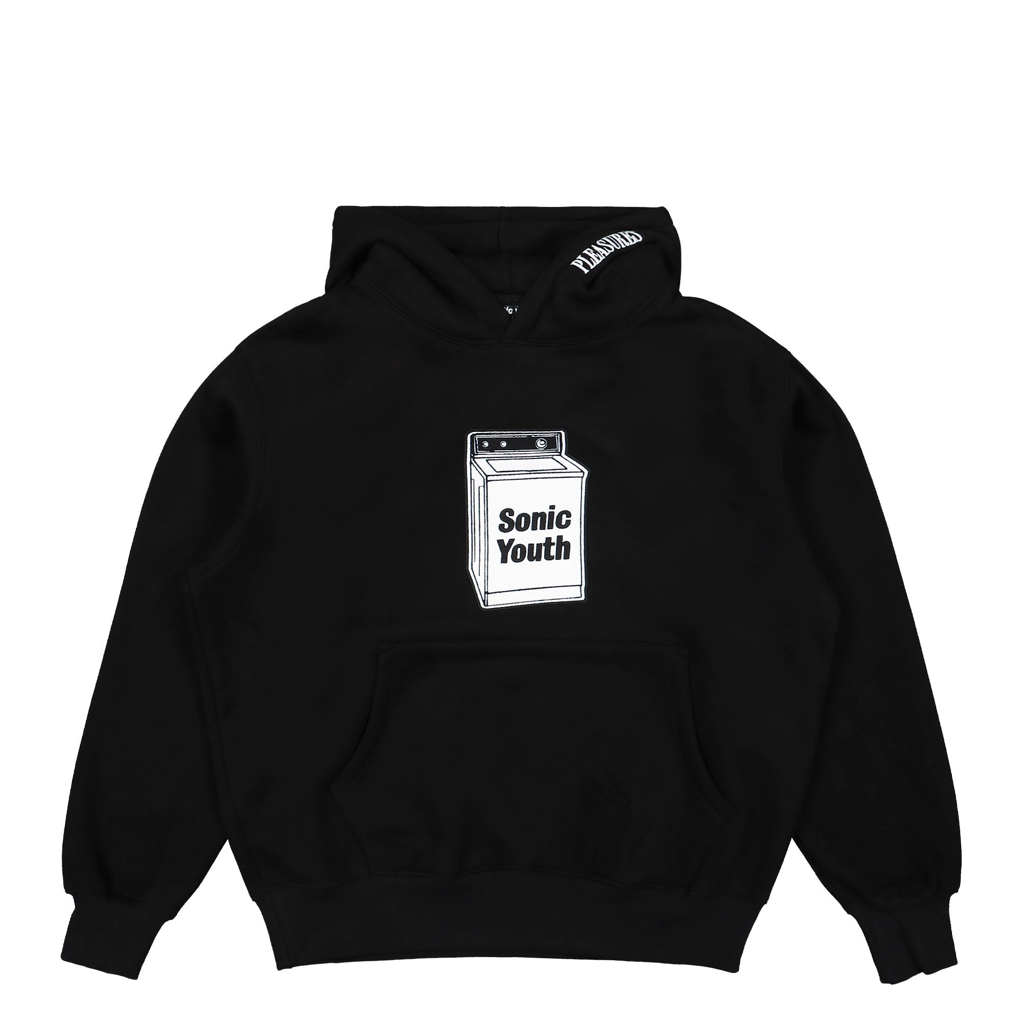 Pleasures Washing Machine Hoodie Black Hoodies P23SY003 | Overkill