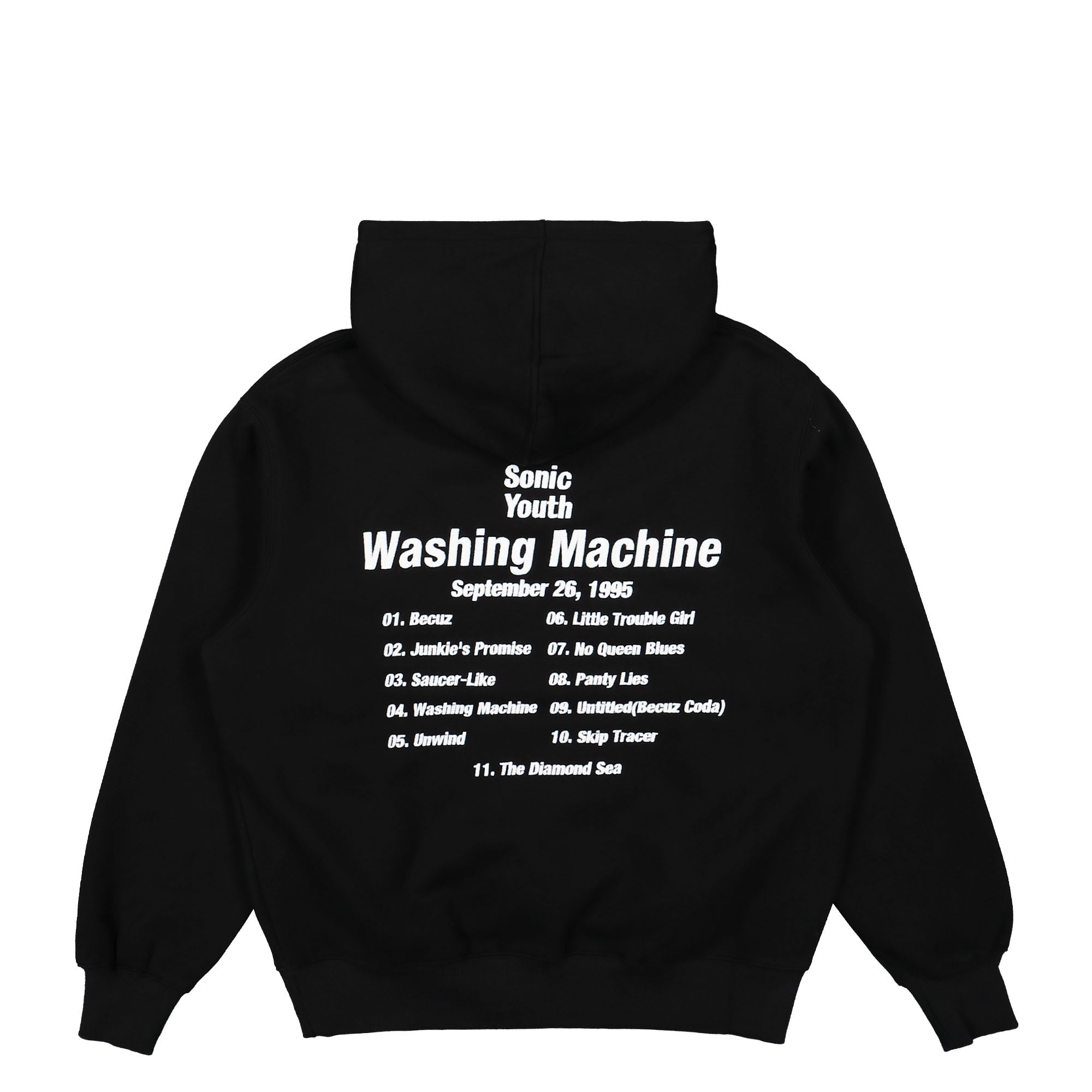 Pleasures Washing Machine Hoodie Black Hoodies Material | Overkill