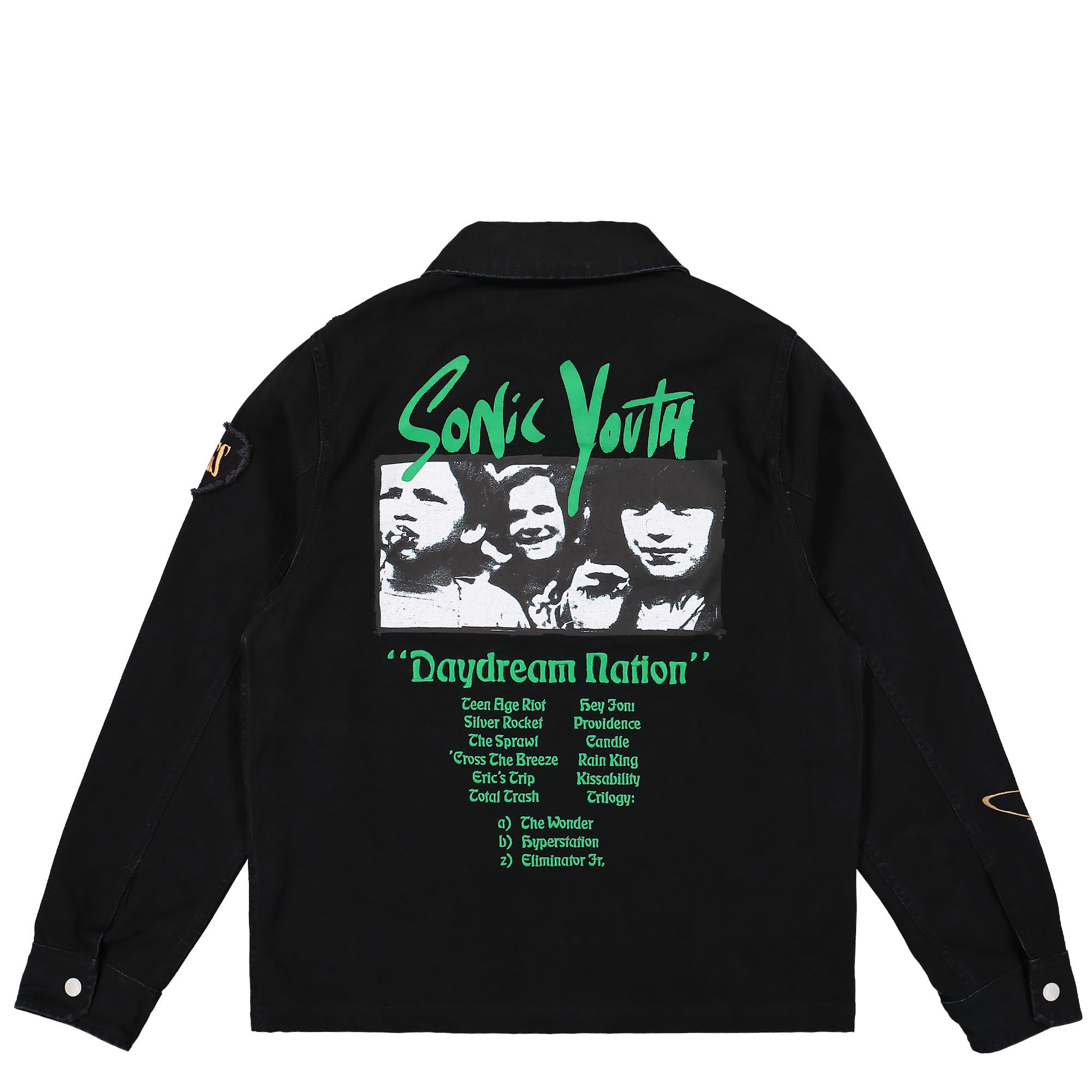 Pleasures Sonic Youth Work Jacket Black Jackets Material | Overkill