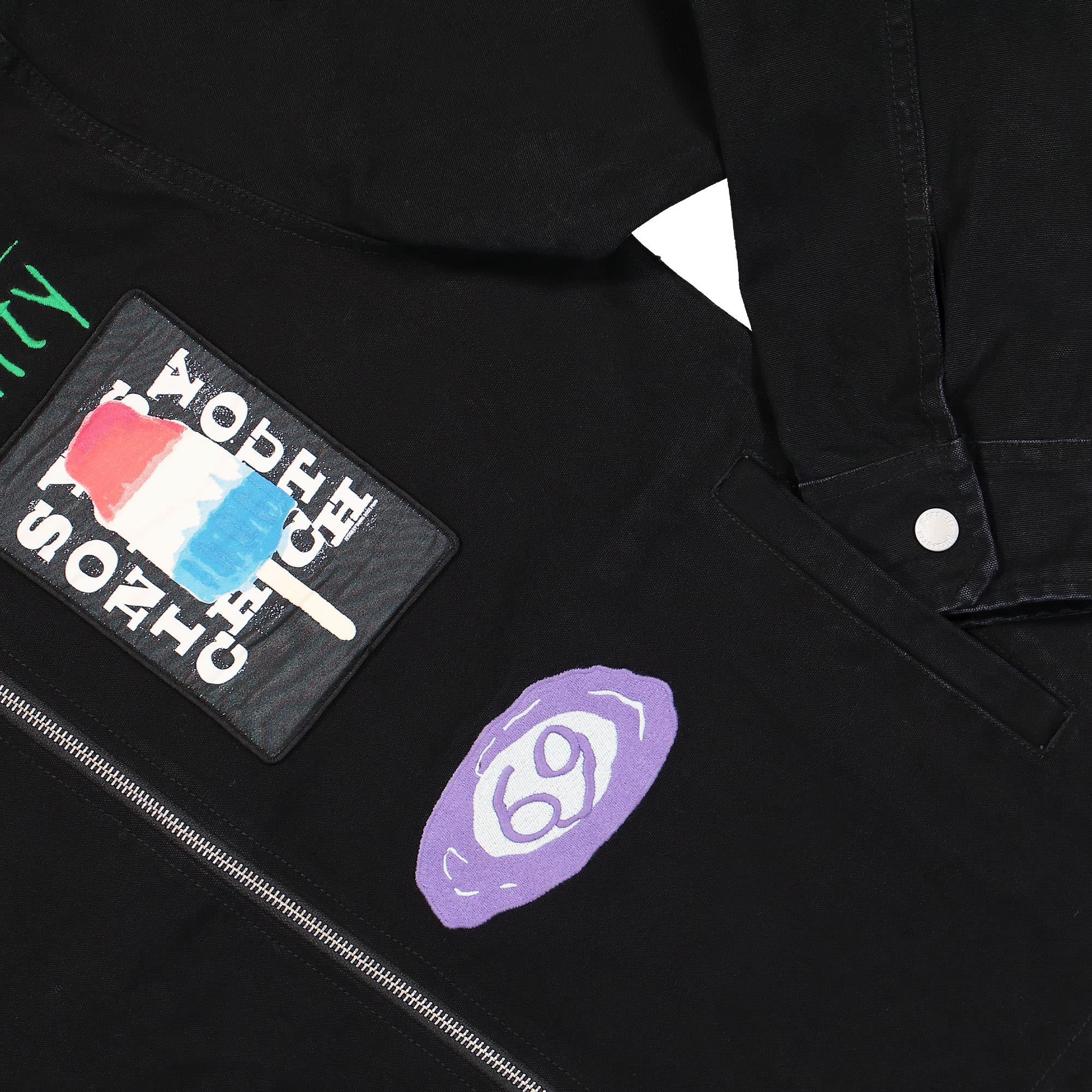 Pleasures Sonic Youth Work Jacket Black Jackets Detailfoto | Overkill