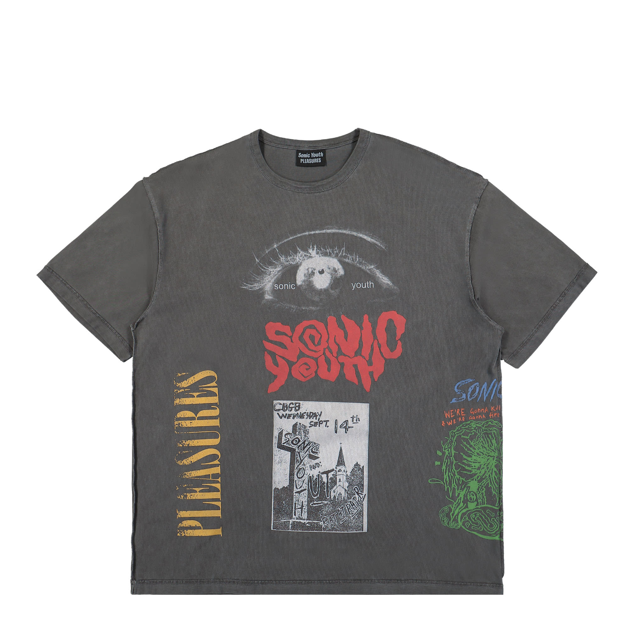 Pleasures Test Print Shirt Grey T-Shirts P23SY014 | Overkill