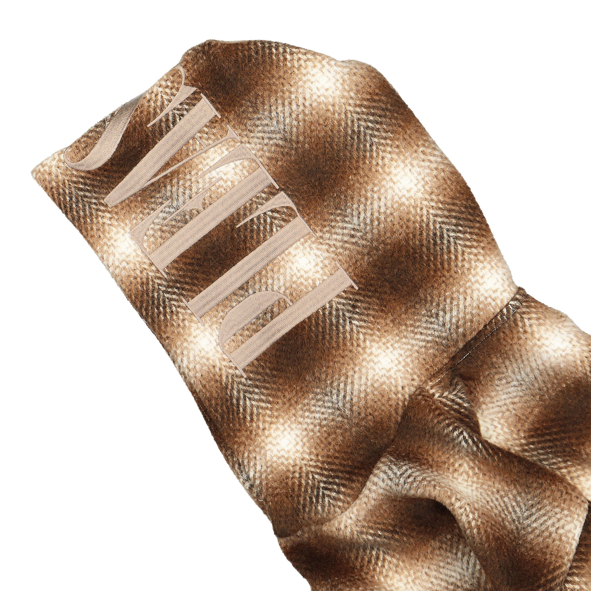 Pleasures Beyond Plaid Woven Hoodie Brown Hoodies Detail view 1 | Overkill