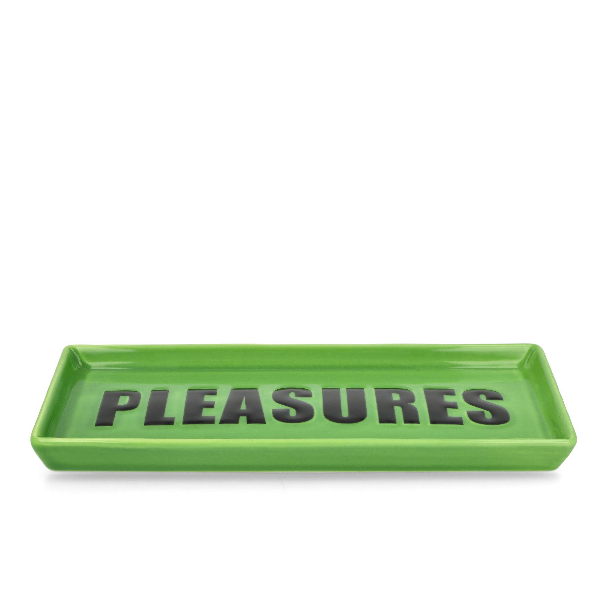 Pleasures Ceramic Tray Green Trays P23W074-Green | Overkill