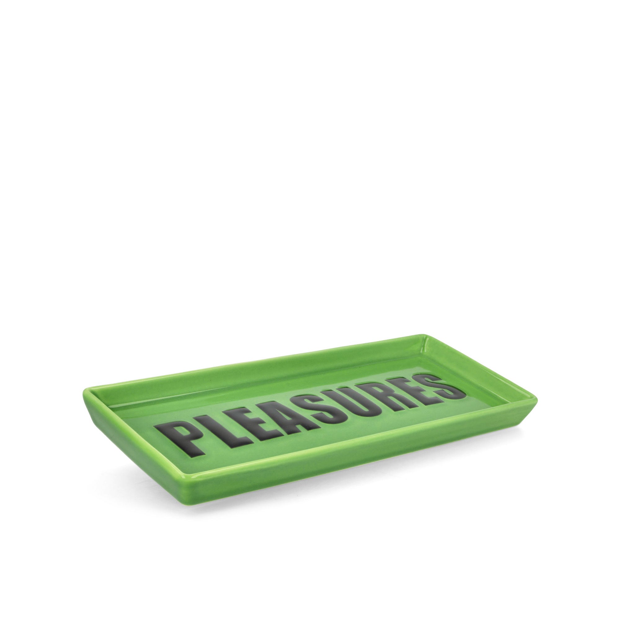 Pleasures Ceramic Tray Green Trays Close-up | Overkill