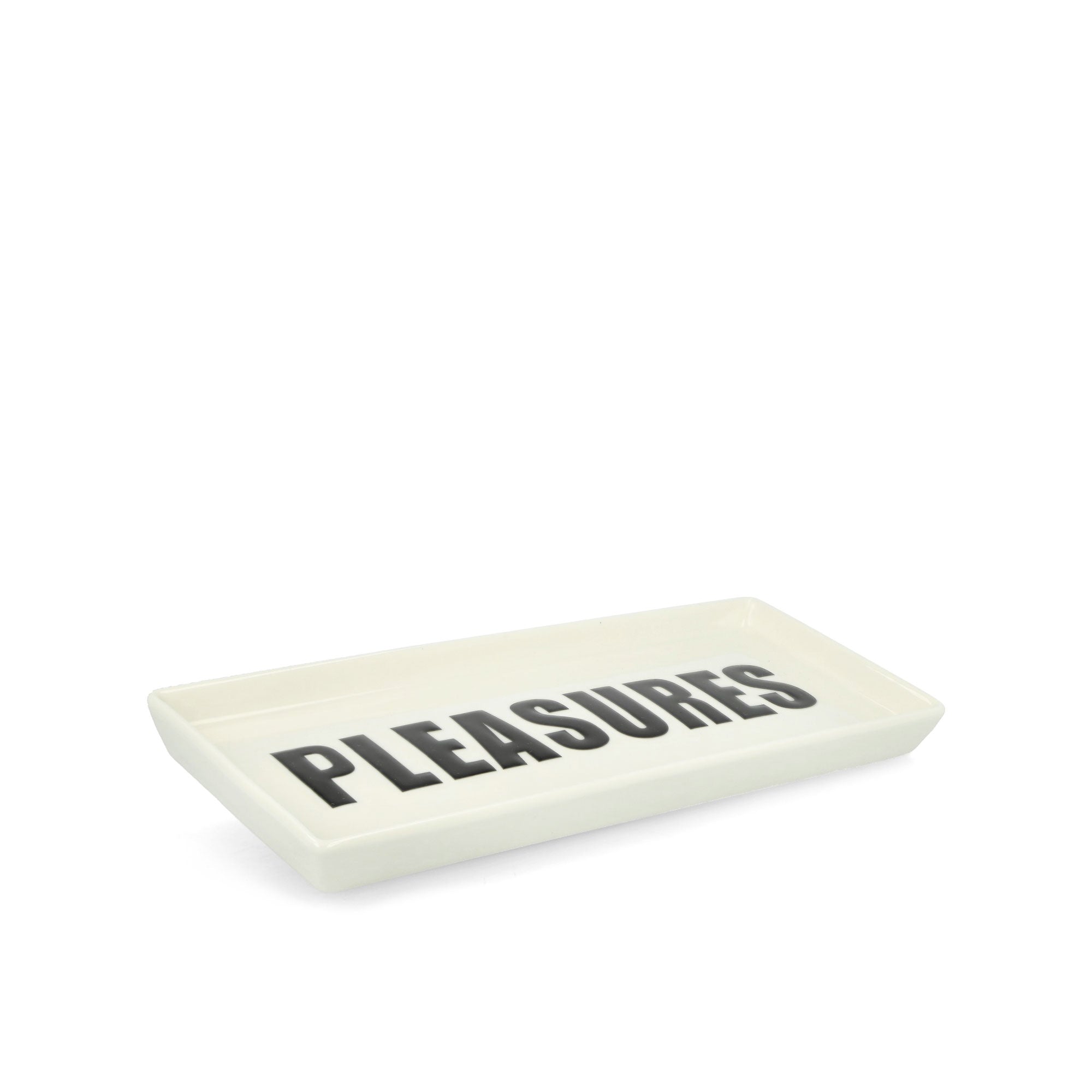 Pleasures Ceramic Tray White Trays Close-up | Overkill