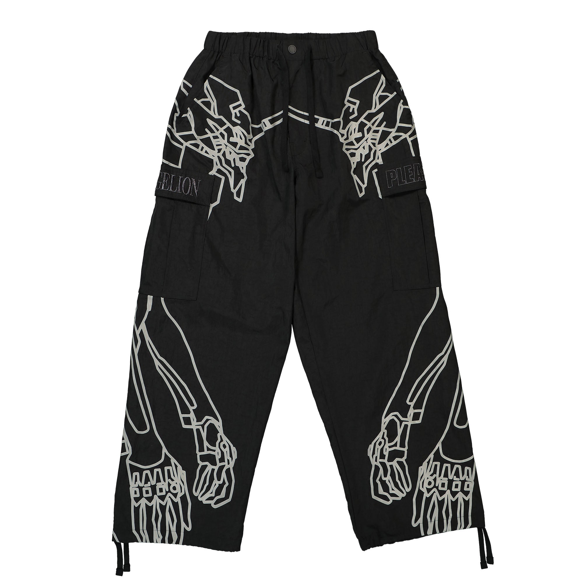 Pleasures EVA-1 Cargo Pants Black Cargo Pants P24E002-Black | Overkill