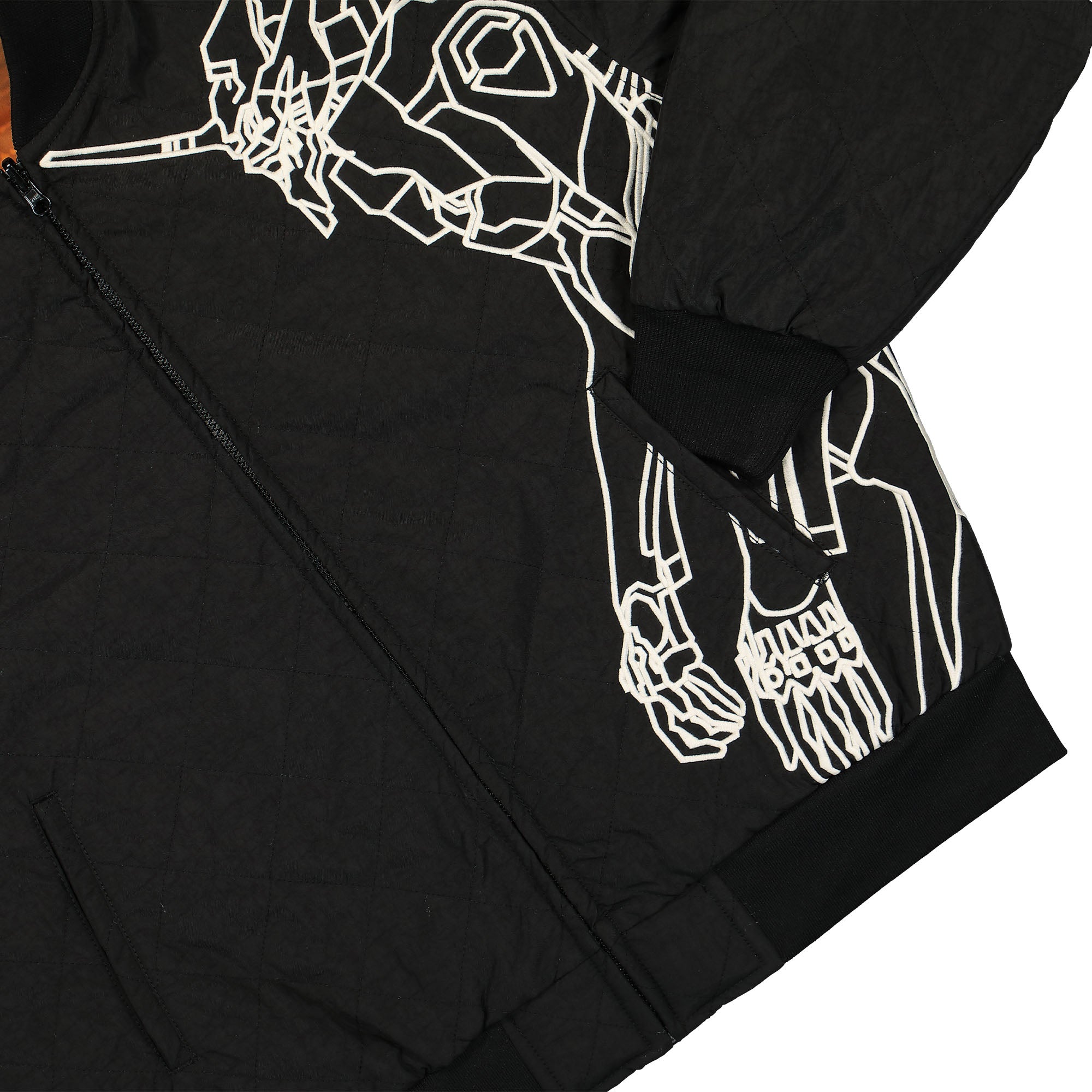 Pleasures Humanoid Reversible Bomber Black Bomber & Varsity Jackets Detail view 4 | Overkill