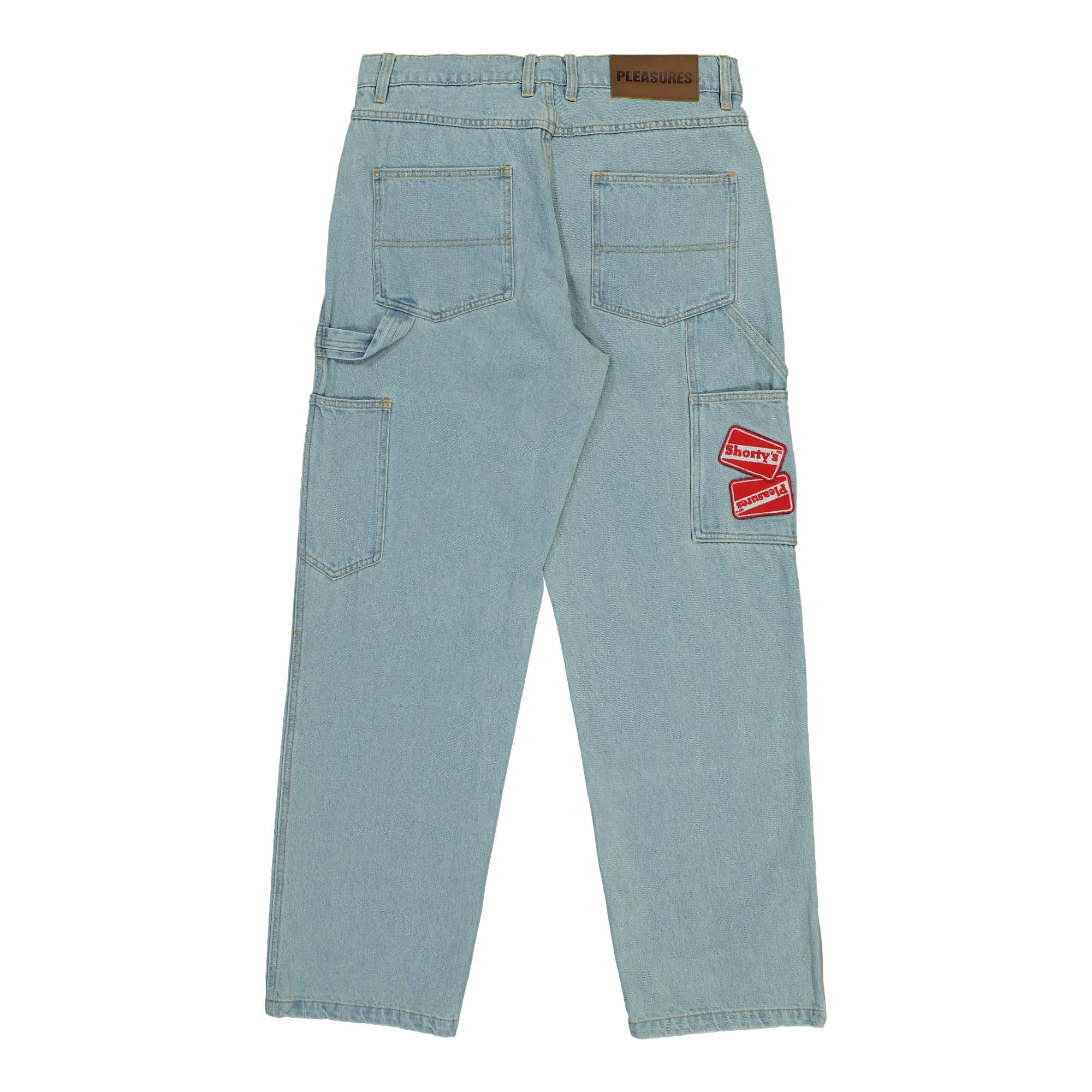 Pleasures Box Logo Carpenter Jeans Light Indigo Jeans Material | Overkill