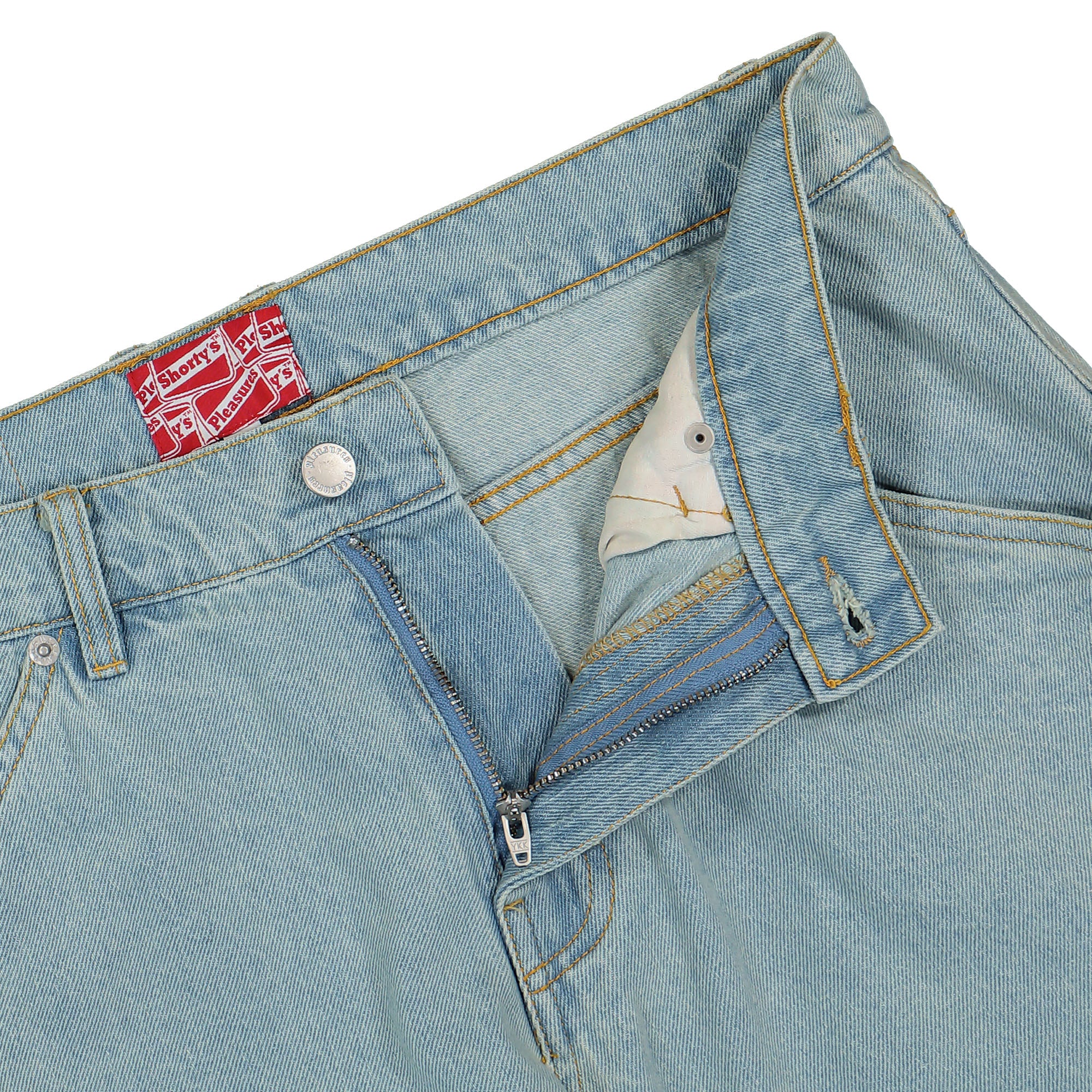 Pleasures Box Logo Carpenter Jeans Light Indigo Jeans Detailfoto | Overkill