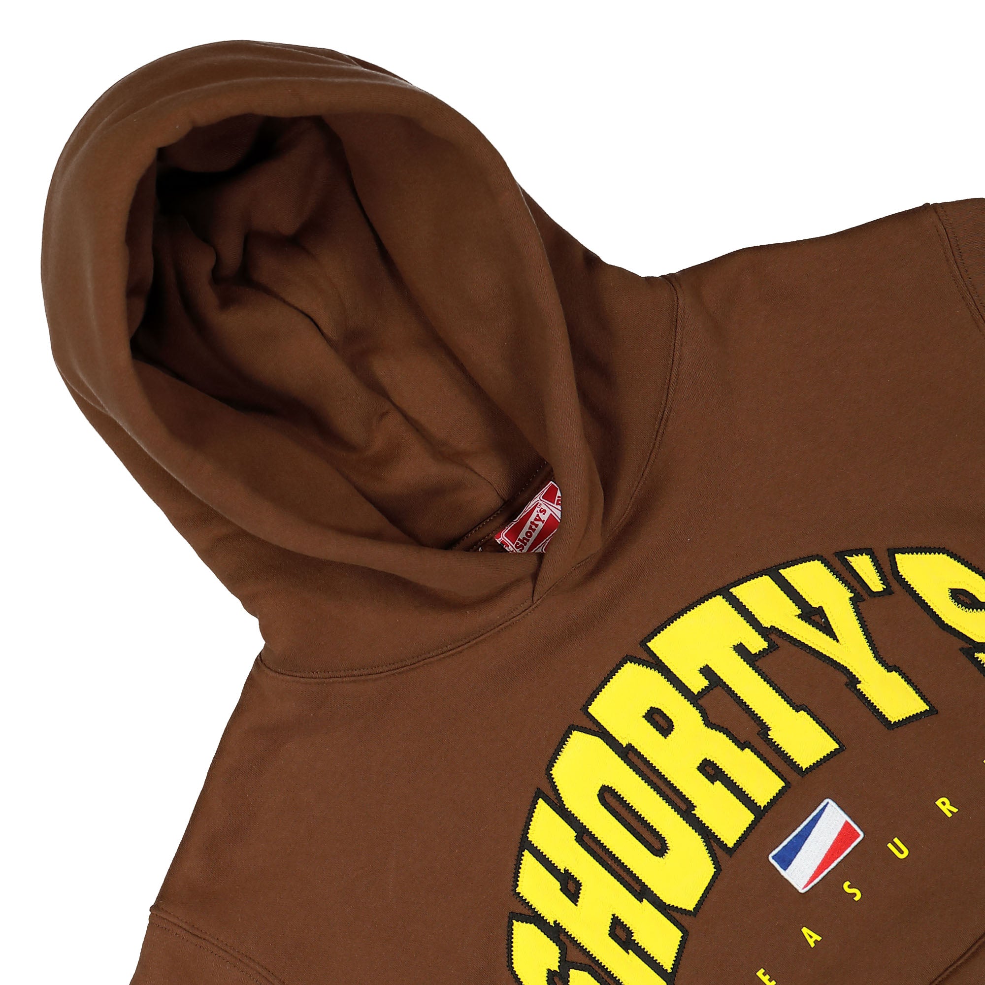 Pleasures Shorty's Hoodie Brown Hoodies Close-up | Overkill