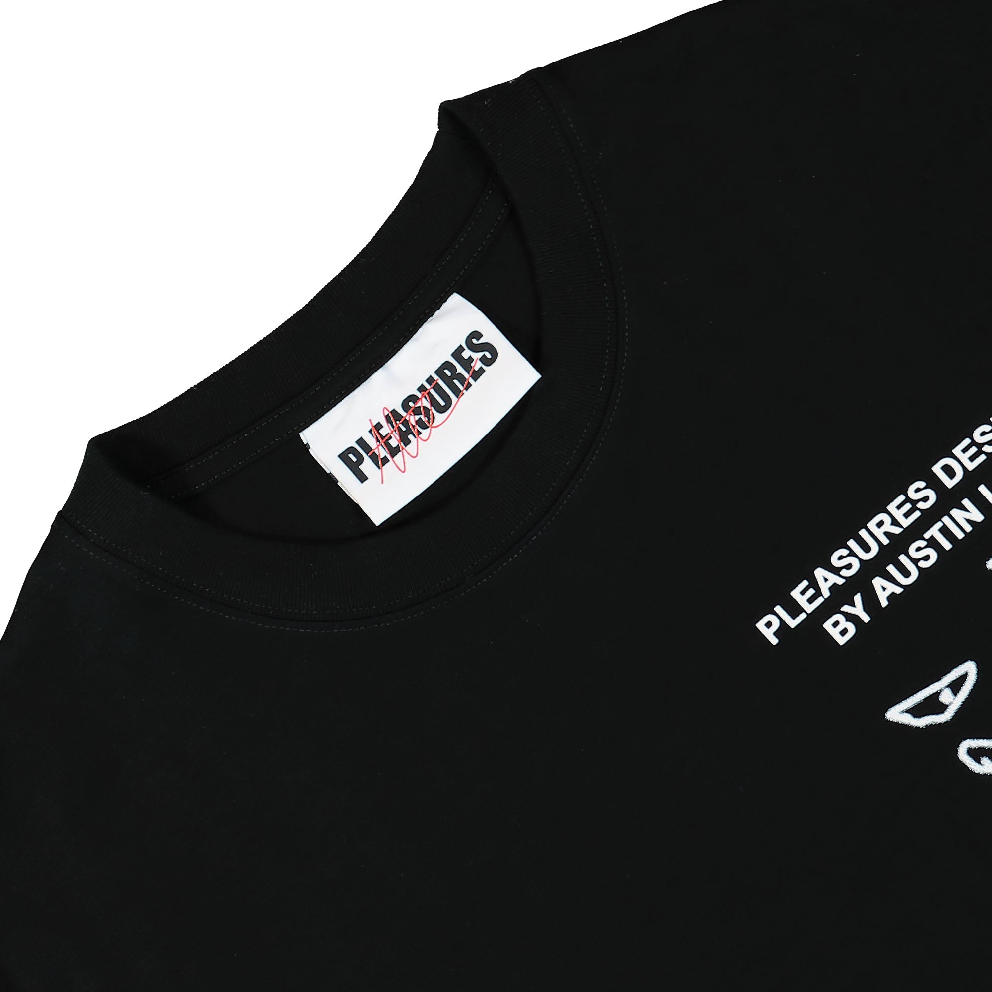 Pleasures Angel Heavyweight Shirt Black T-Shirts Material | Overkill