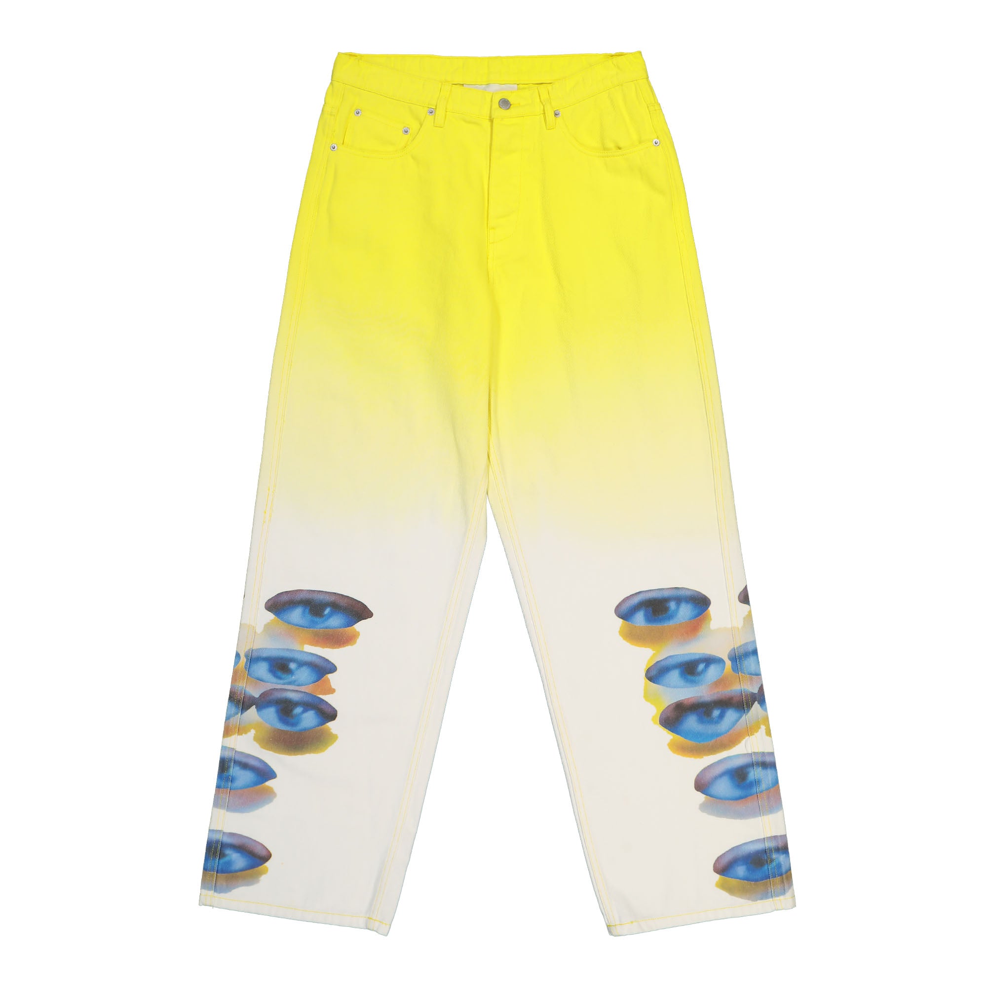 Pleasures Human Eyes Baggy Pants Yellow Jeans P24F025-Yellow | Overkill
