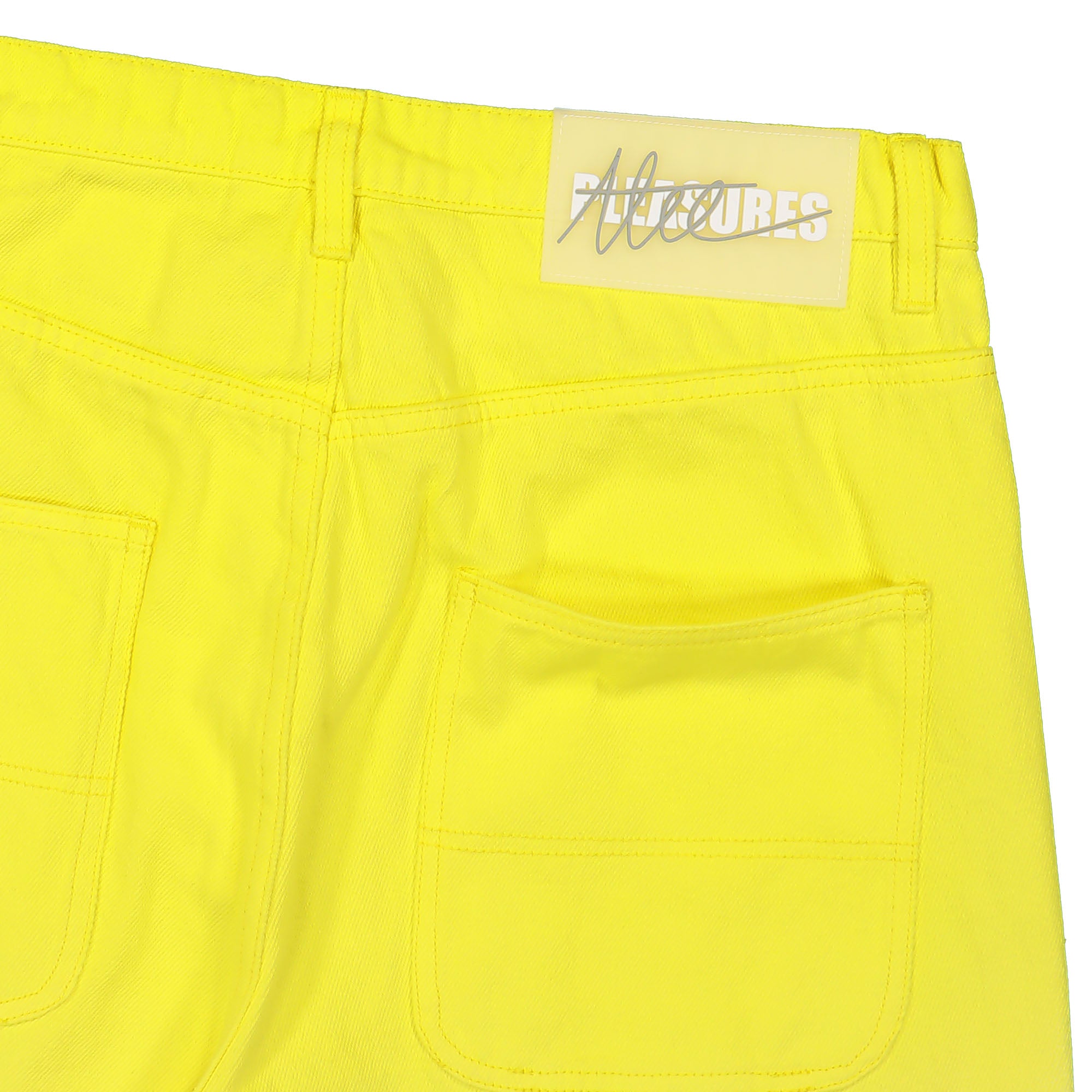 Pleasures Human Eyes Baggy Pants Yellow Jeans Detail view 1 | Overkill