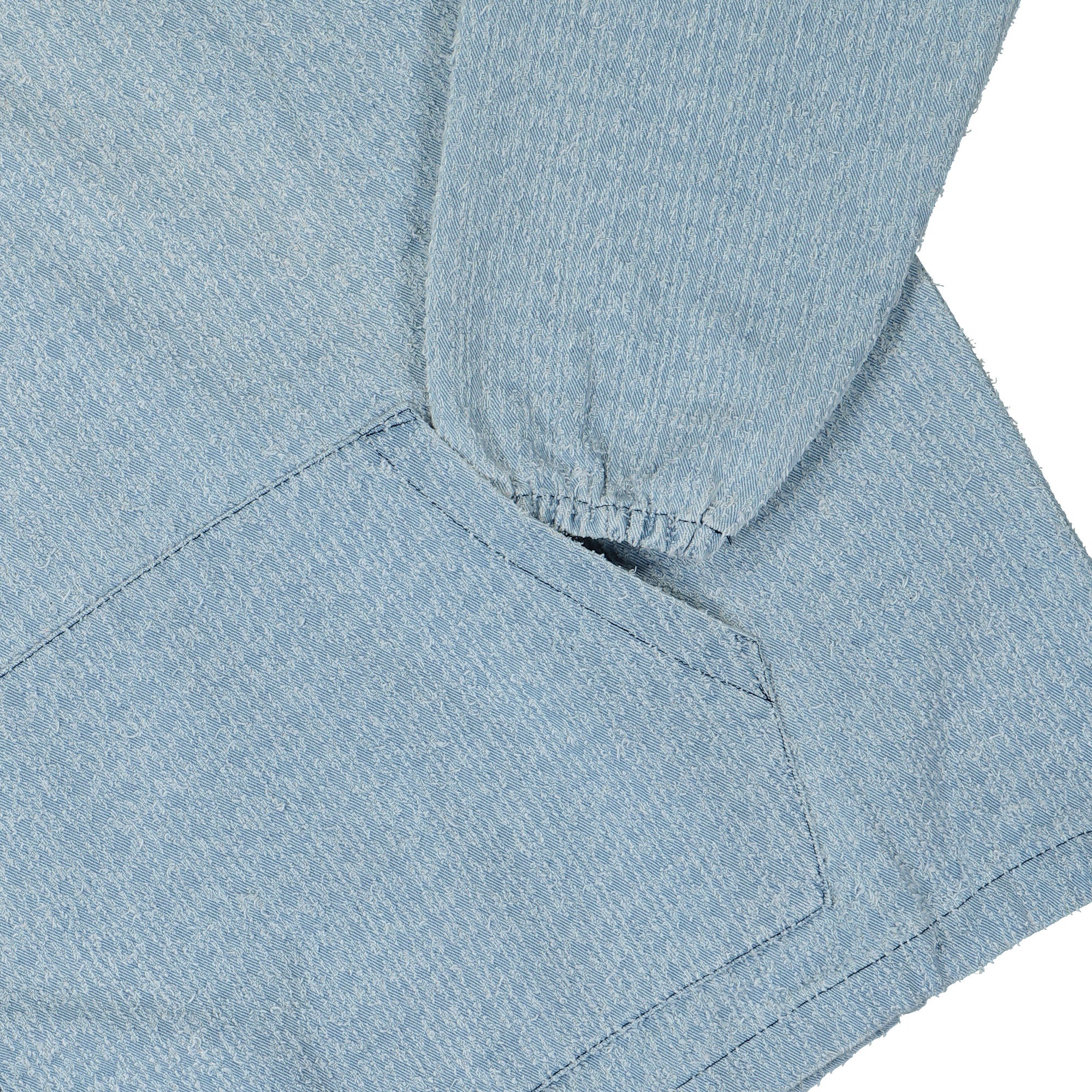 Pleasures Expand Poncho Hoodie Blue Hoodies Detail view 2 | Overkill