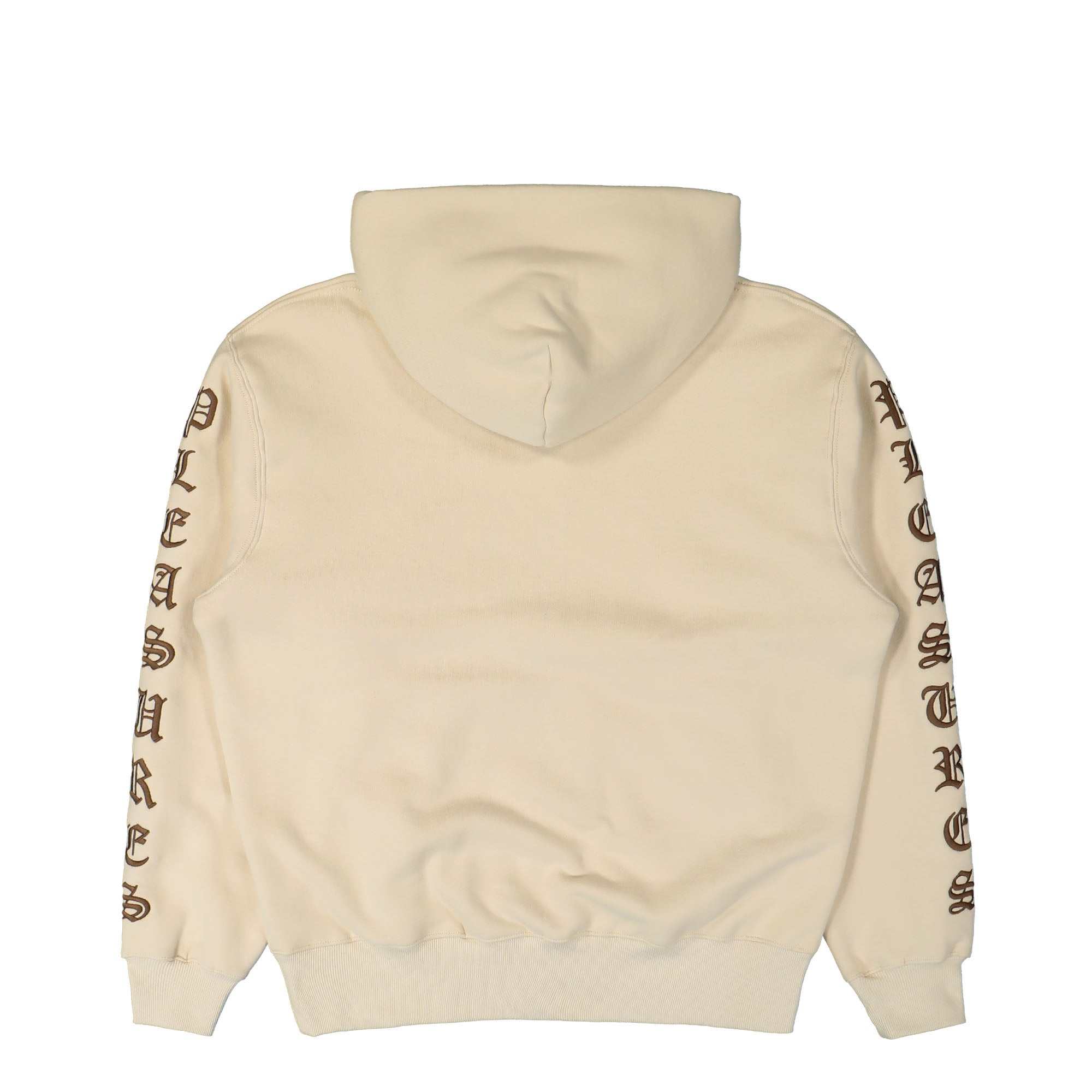 Pleasures OE Zip Up Hoodie Beige Hoodies Material | Overkill