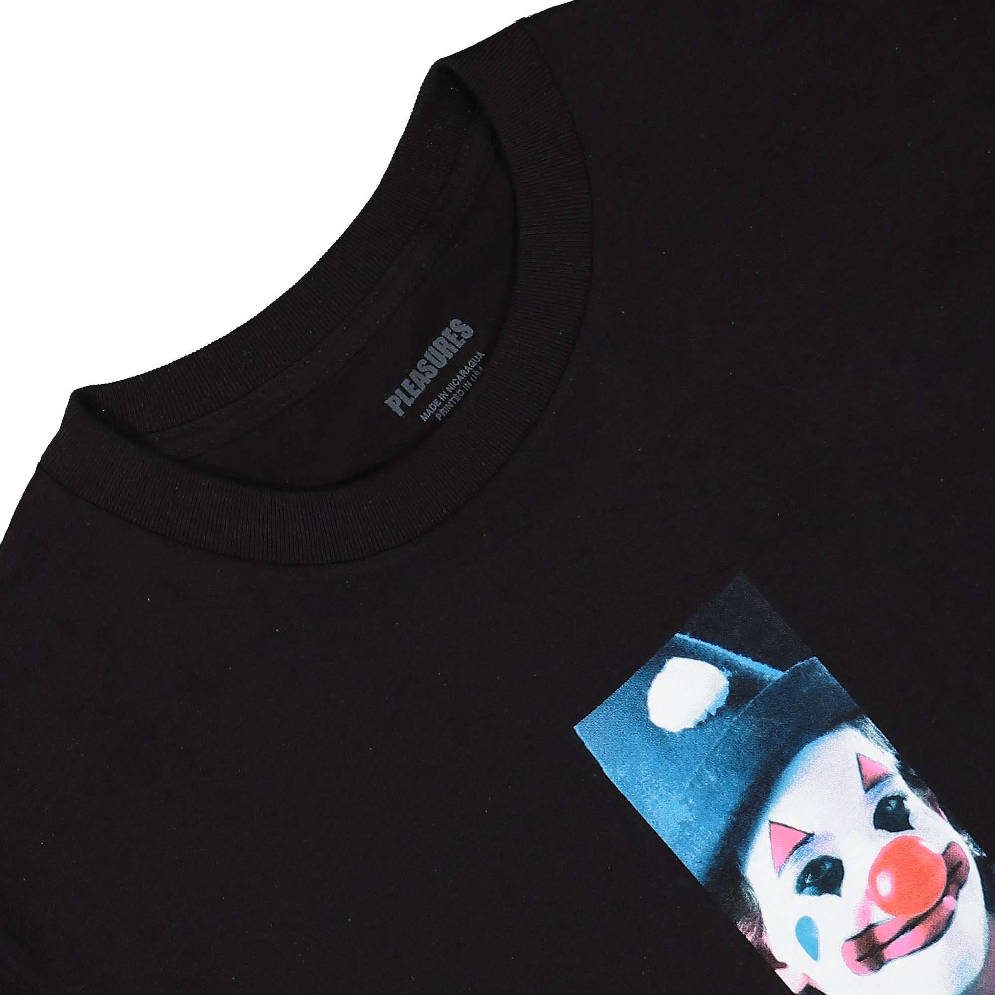 Pleasures Clown T-Shirt Black T-Shirts Close-up | Overkill