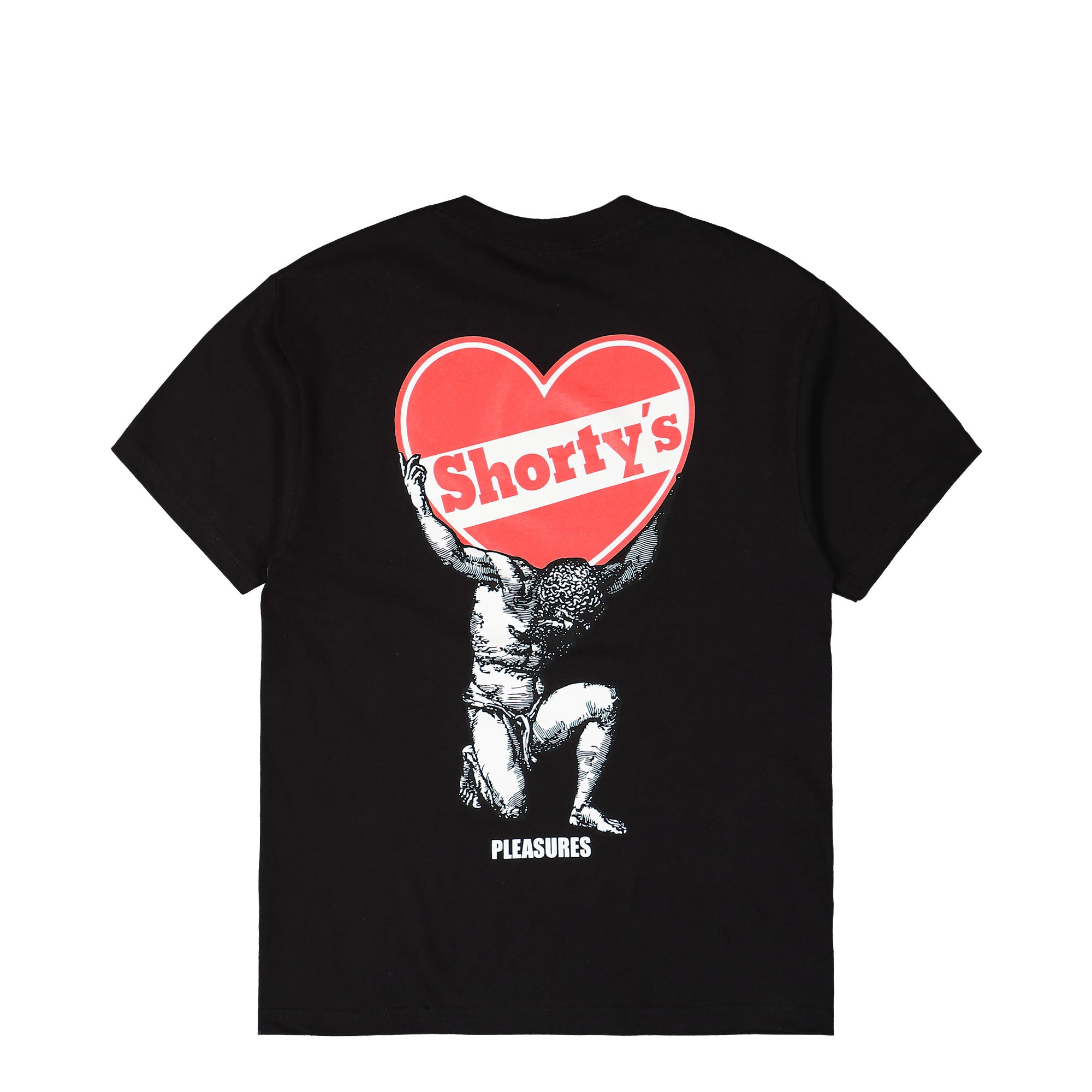 Pleasures Atlas T-Shirt Black T-Shirts Close-up | Overkill