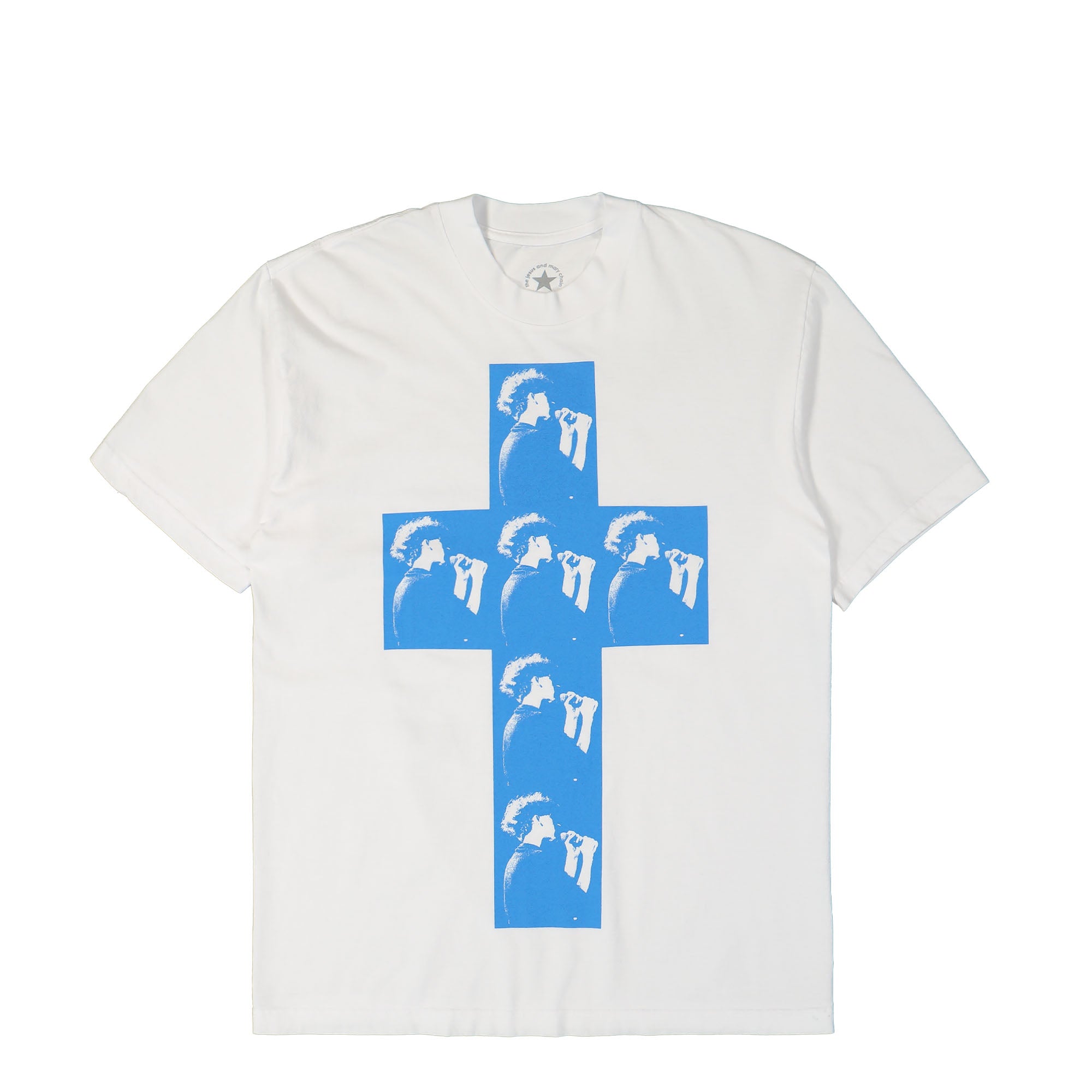 Pleasures Cross T-Shirt White T-Shirts P24F075-White | Overkill