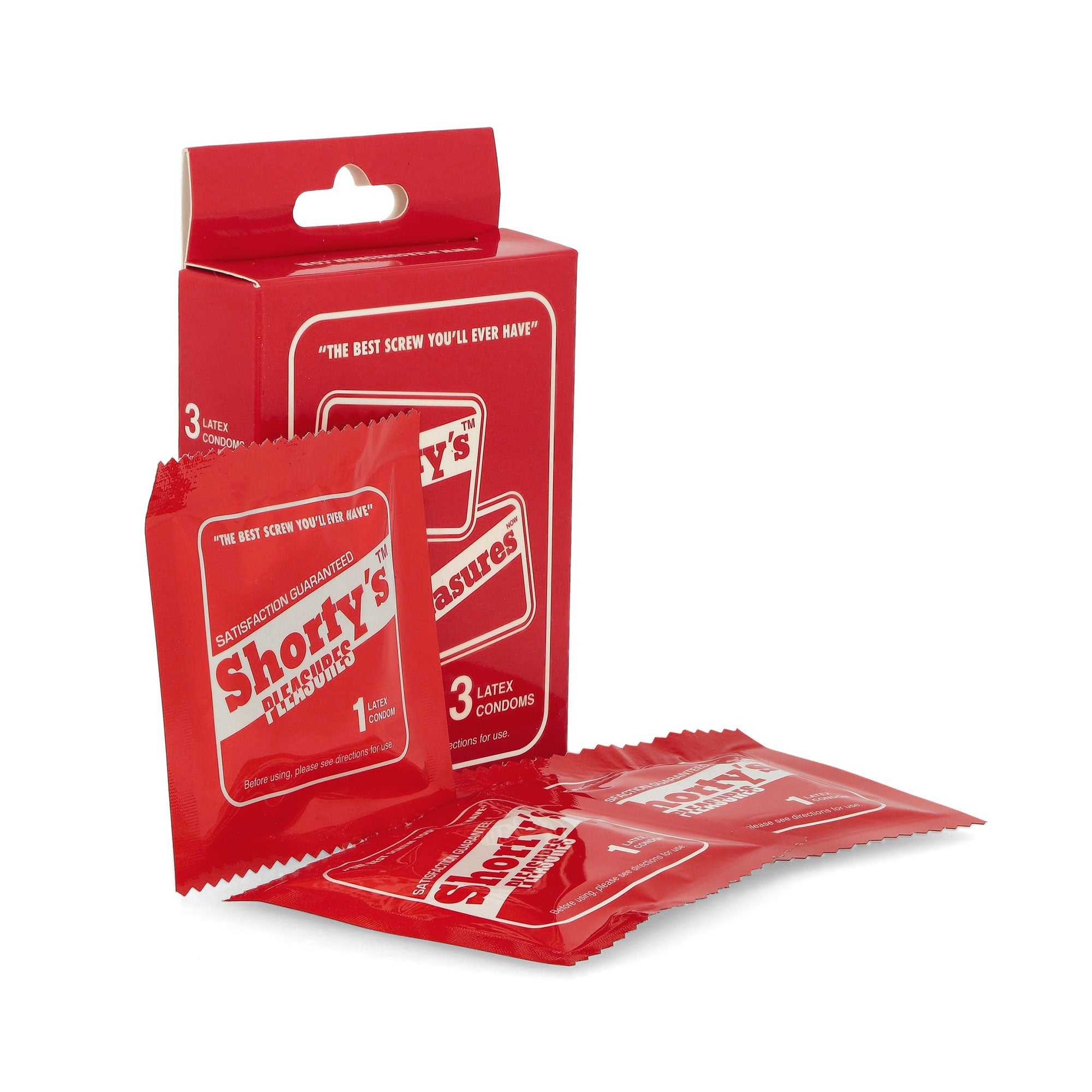 Pleasures 3 Condom Pack Red Various Close-up | Overkill
