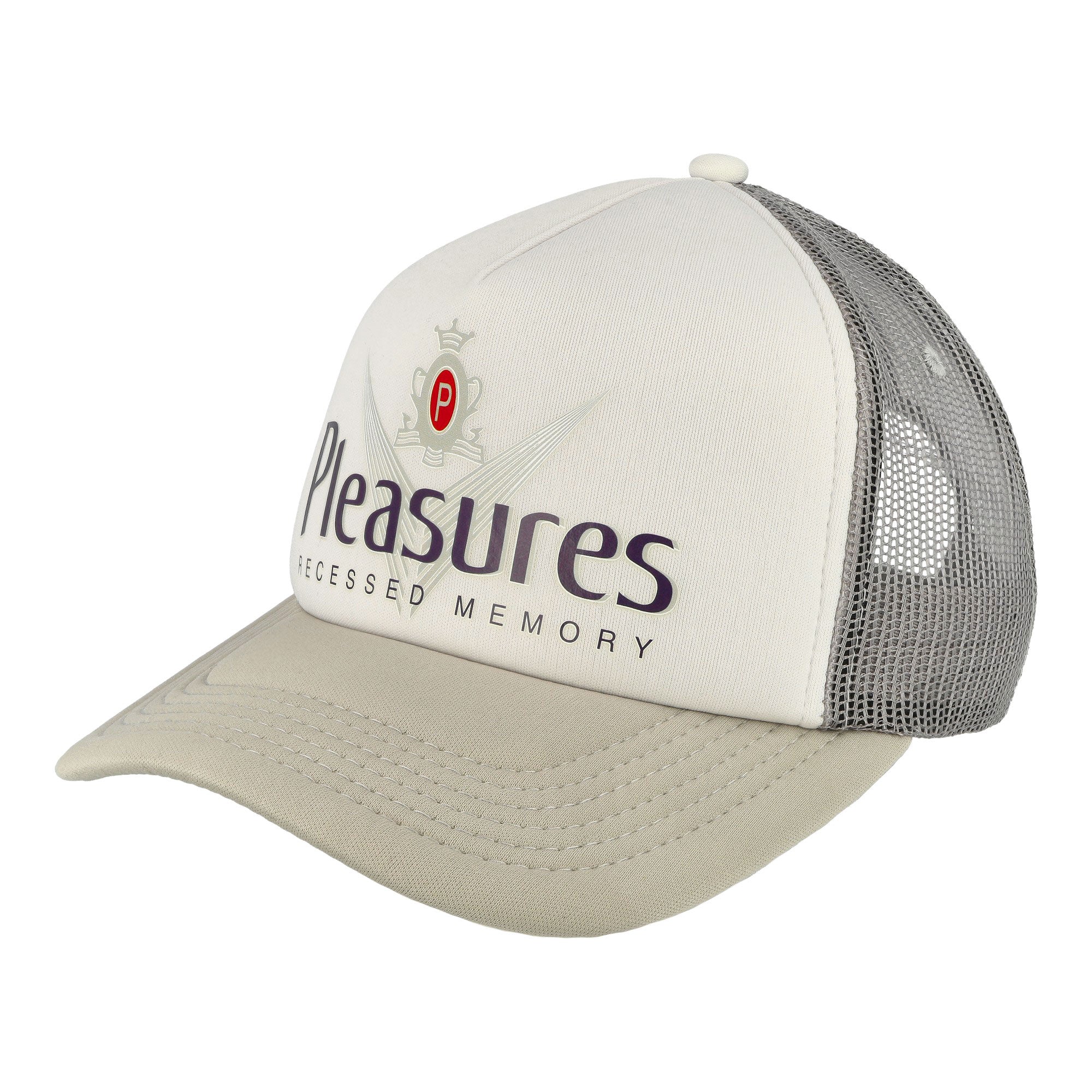 Pleasures Pfunk Trucker Cap Silver Caps P24F093-Silver | Overkill