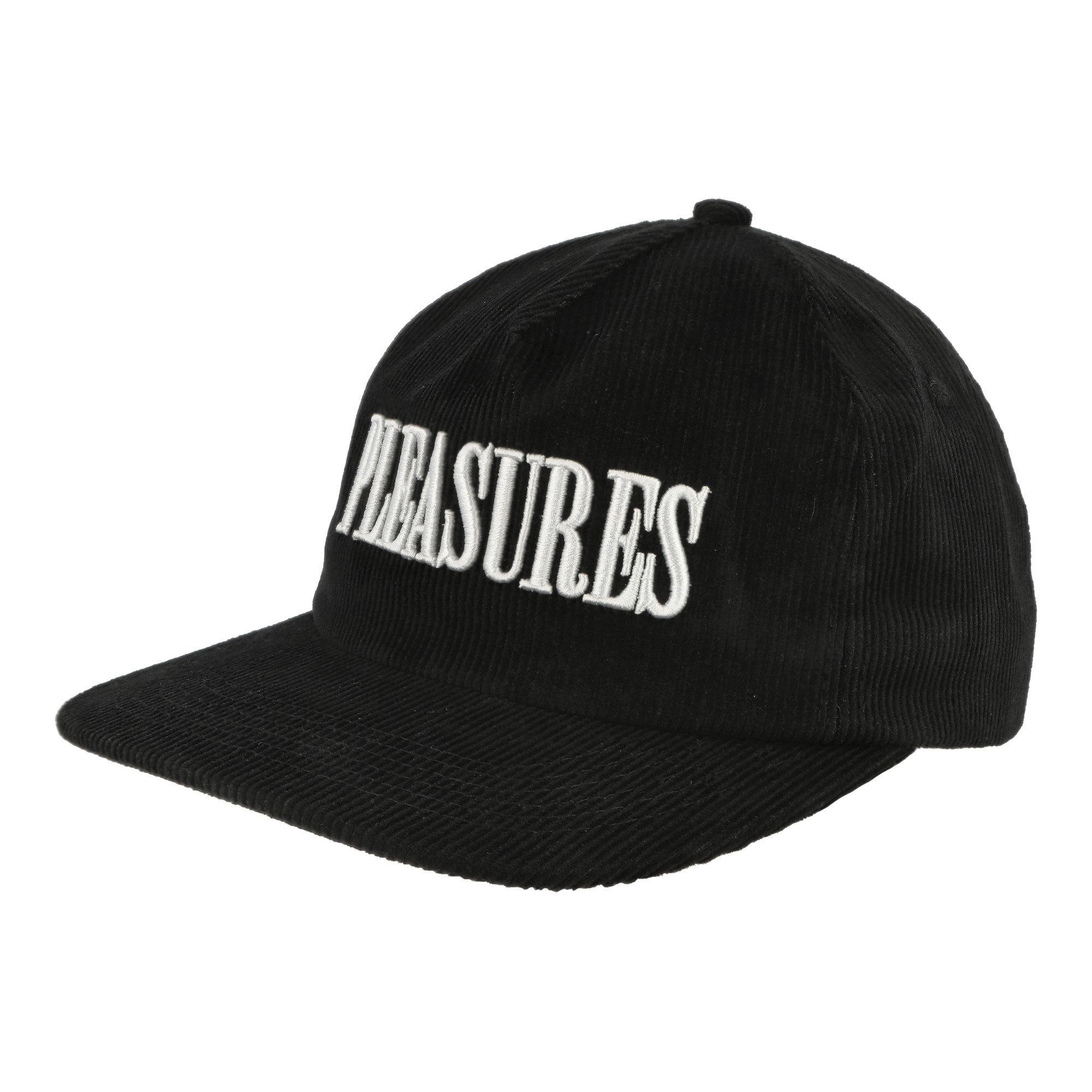 Pleasures Onyx Corduroy Snapback Cap Onyx Caps P24F095-Onyx | Overkill