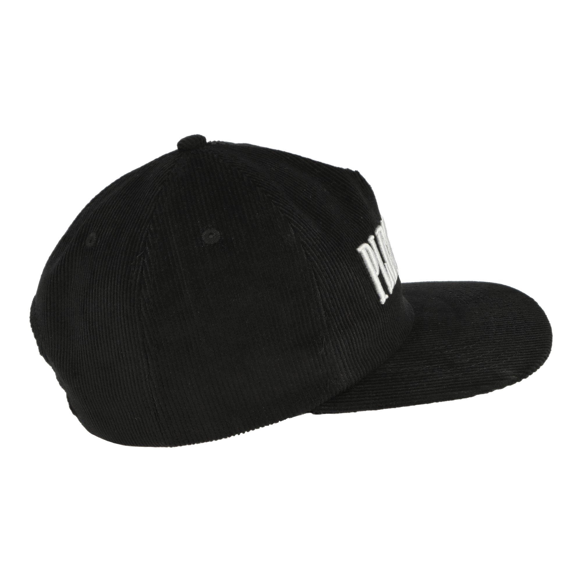 Pleasures Onyx Corduroy Snapback Cap Onyx Caps Close-up | Overkill
