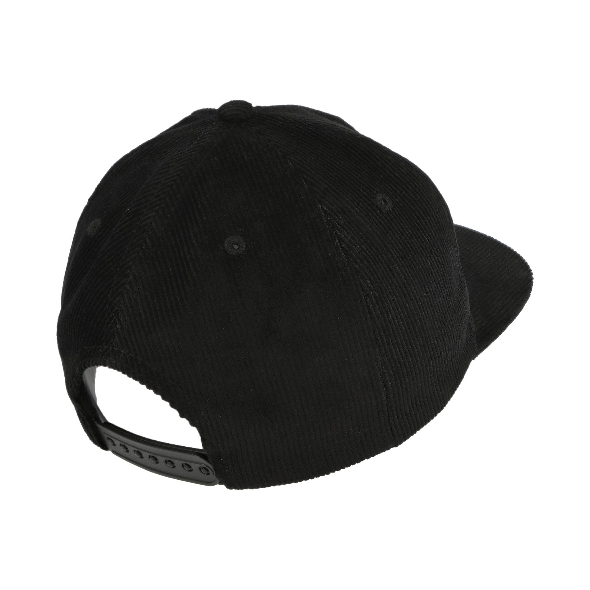 Pleasures Onyx Corduroy Snapback Cap Onyx Caps Detail view 1 | Overkill