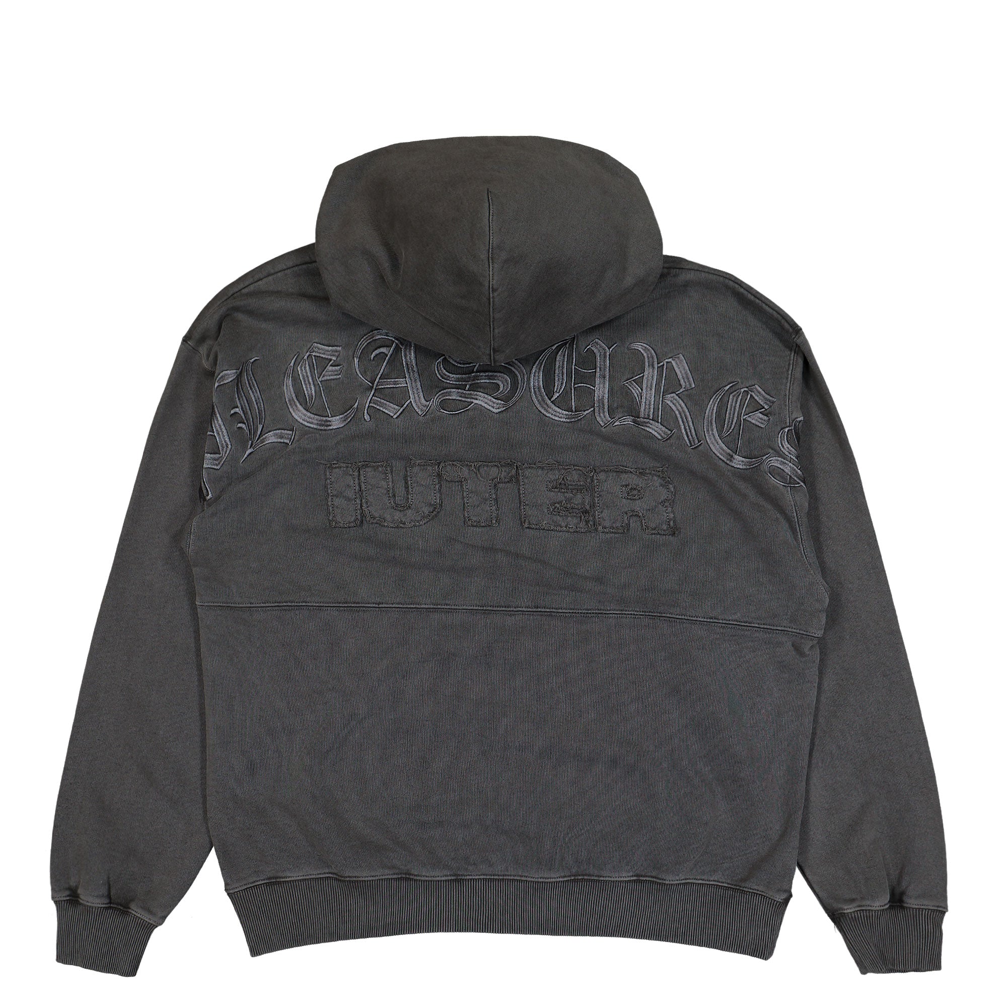 Pleasures Marco Hoodie Charcoal Hoodies Close-up | Overkill