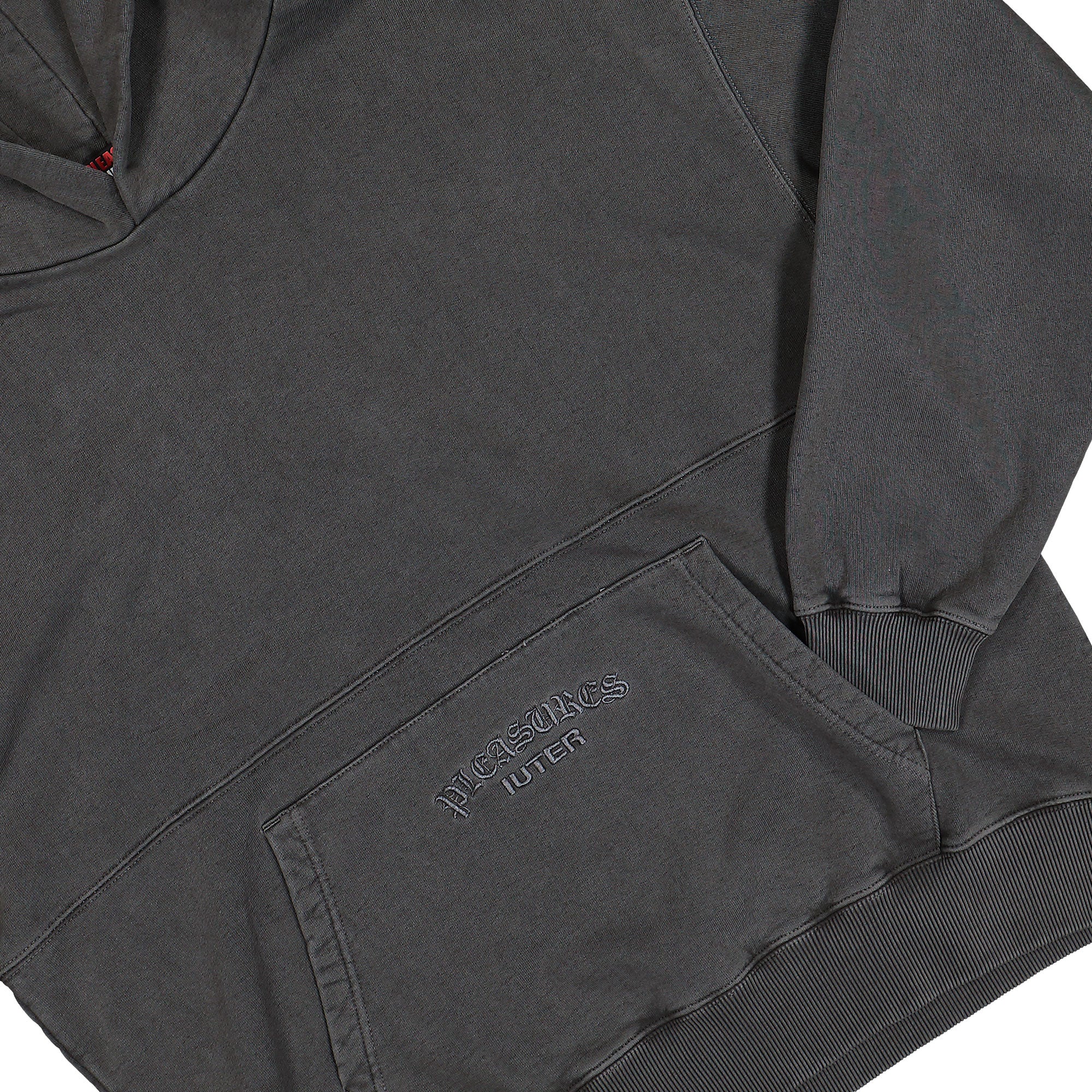 Pleasures Marco Hoodie Charcoal Hoodies Detailfoto | Overkill
