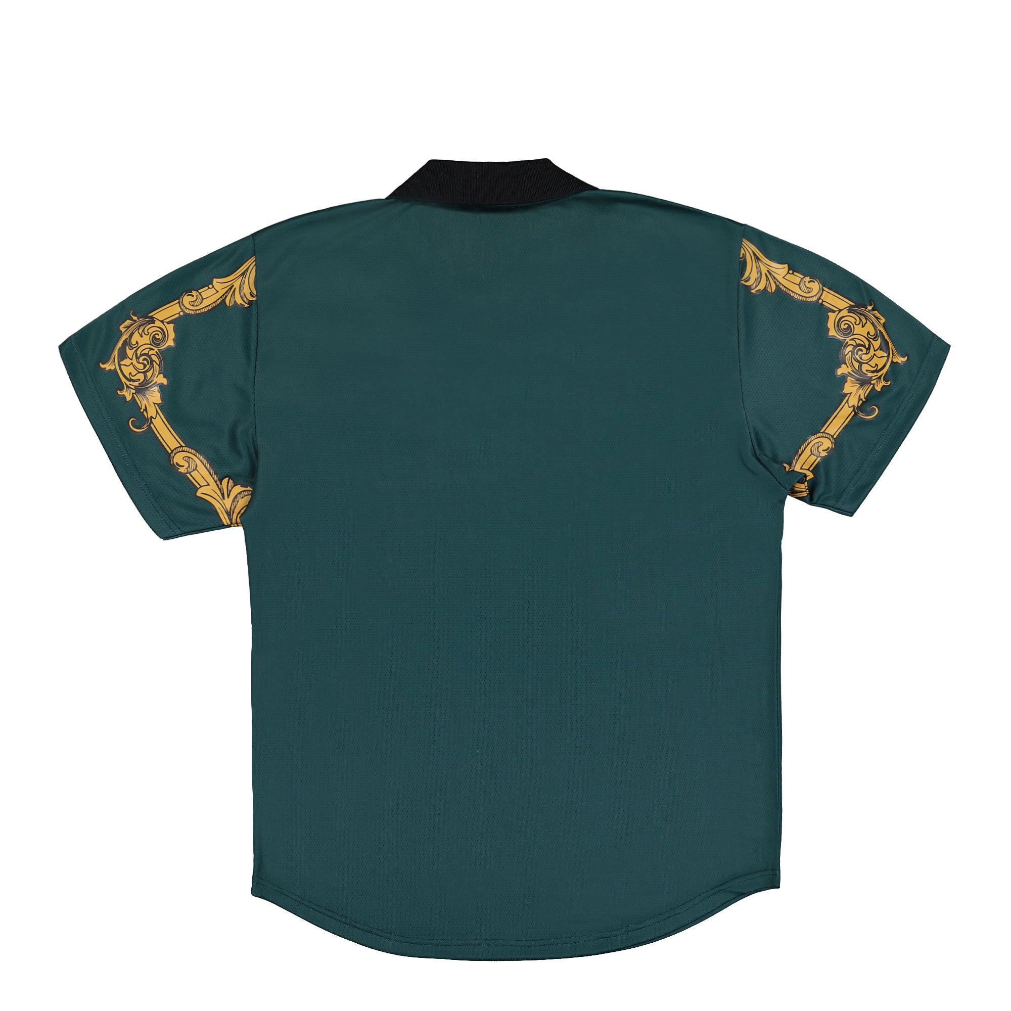 Pleasures Carlo Soccer Jersey Dark Green T-Shirts Material | Overkill
