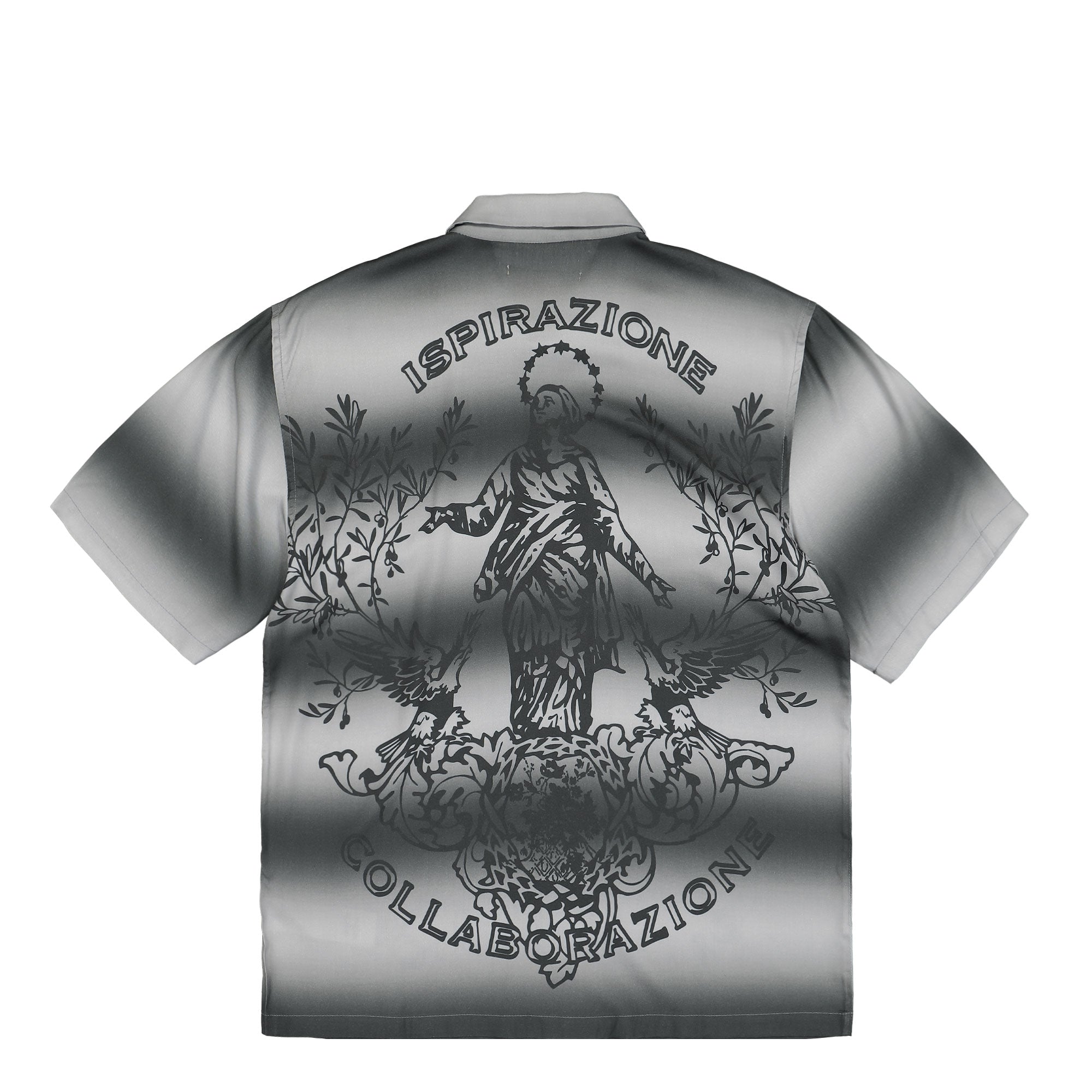 Pleasures Giovanni Button Up Silver Shirts Close-up | Overkill