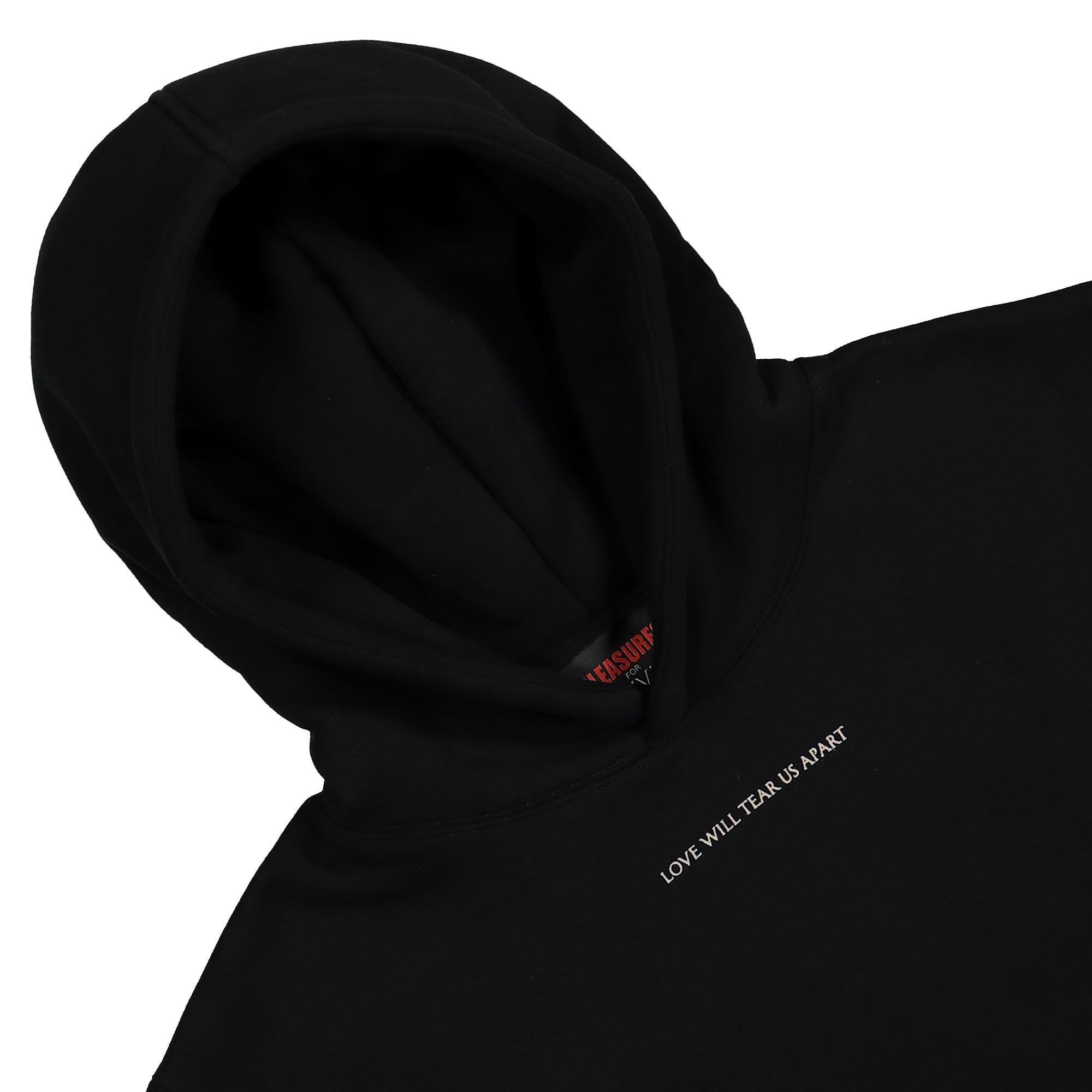 Pleasures Tear Us Apart Hoodie Black Hoodies Material | Overkill