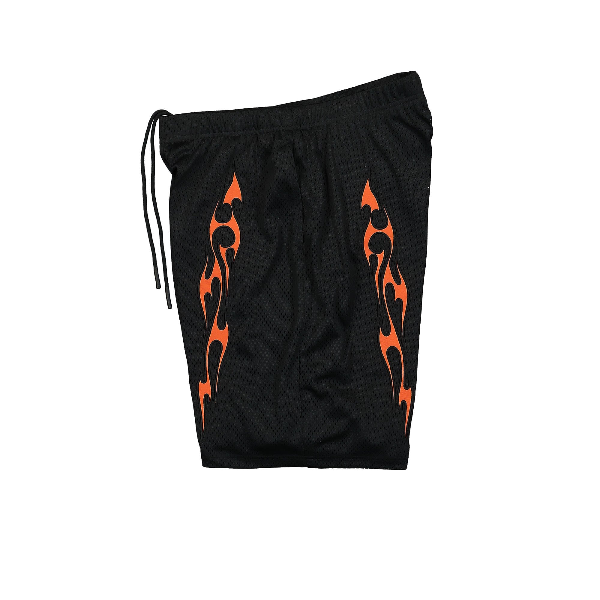Pleasures Flame Mesh Shorts Black Shorts Close-up | Overkill