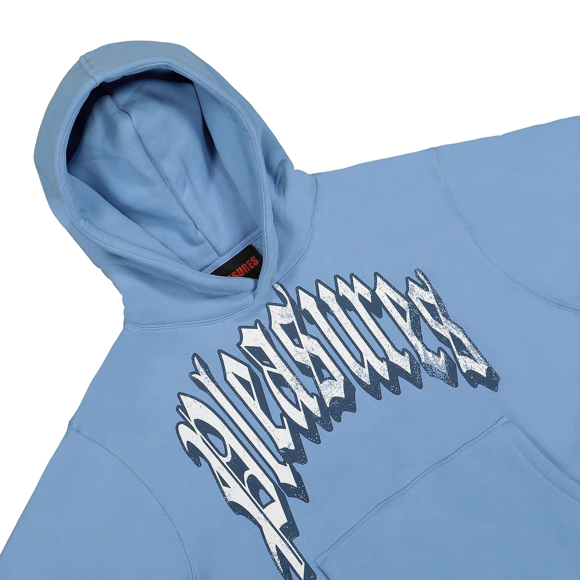 Pleasures Twitch Hoodie Slate Hoodies Close-up | Overkill