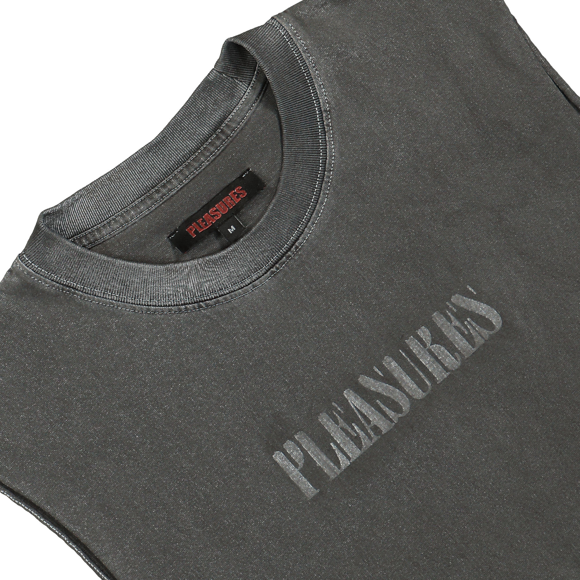 Pleasures Onyx Sleeveless Shirt Black Tops Close-up | Overkill