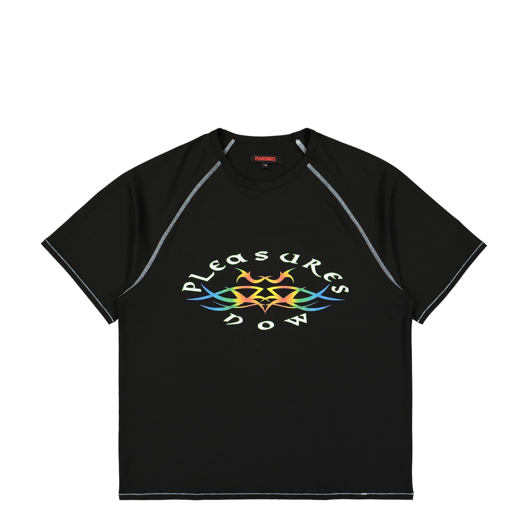 Pleasures Adventure Raglan Sport Shirt Black T-Shirts P24SU028-Black | Overkill