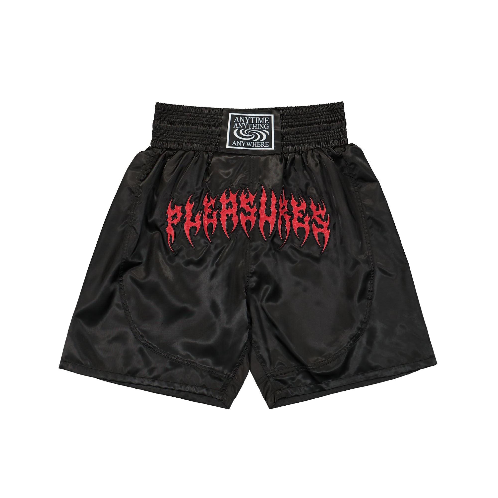 Pleasures Anywhere Muay Thai Shorts Black Shorts P24SU029-Black | Overkill