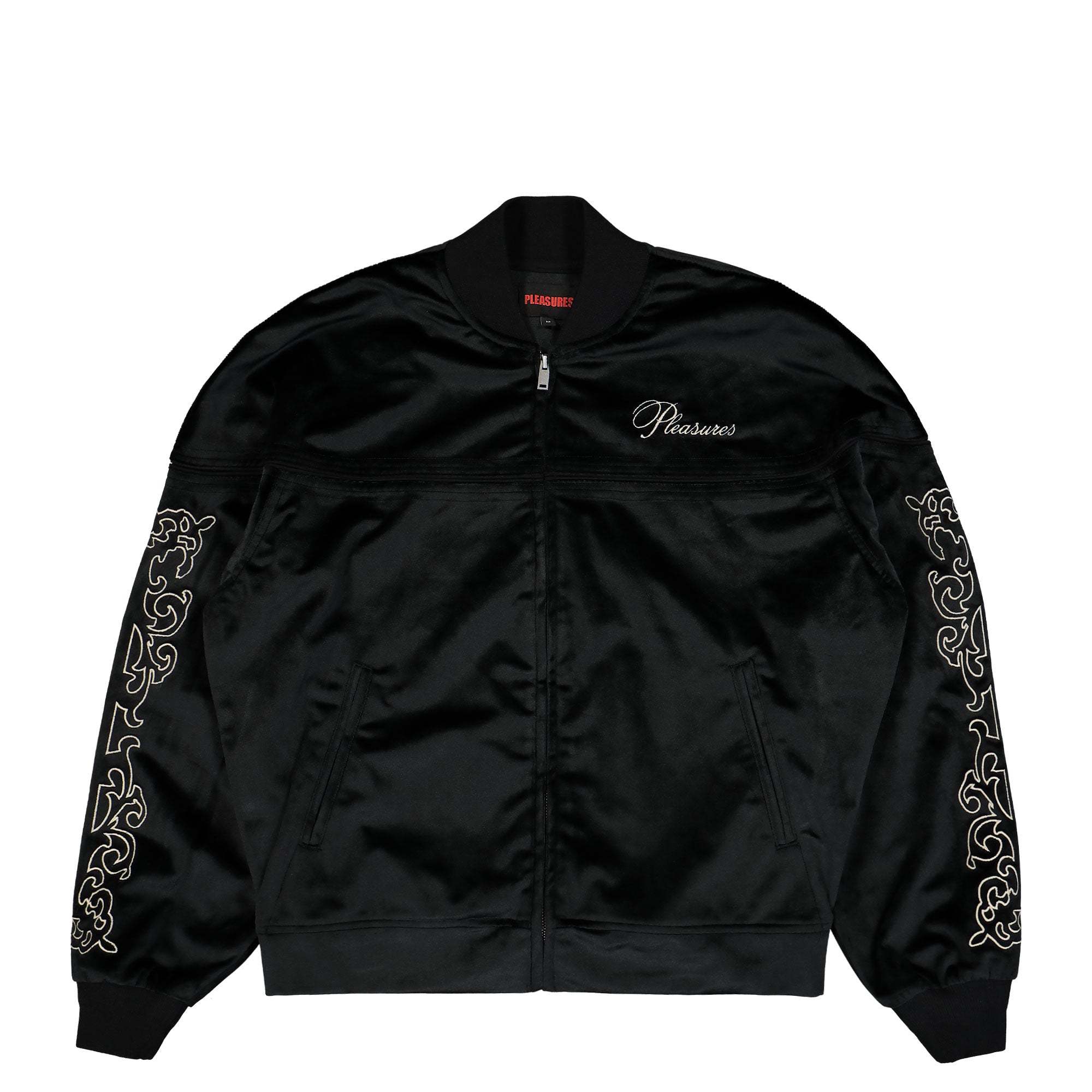 Pleasures Unquote Velour Jacket Black Jackets P24W010-Black | Overkill