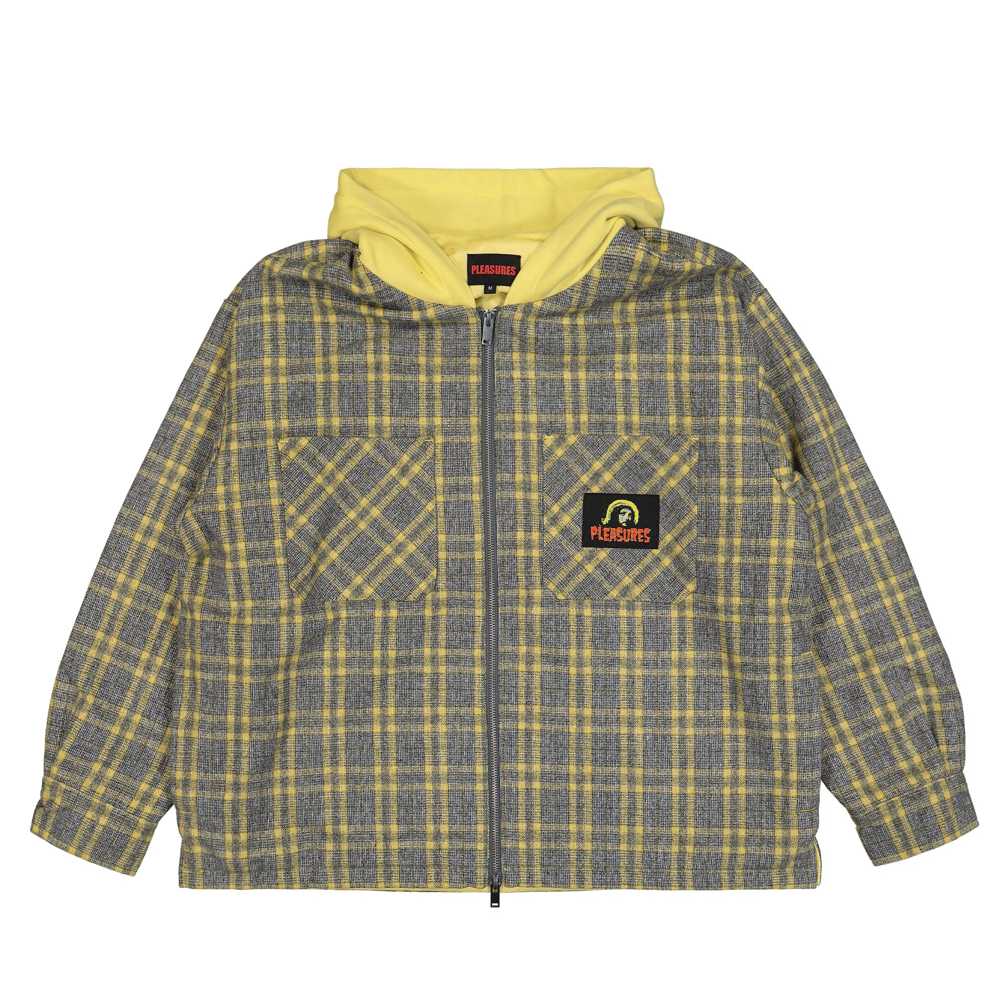 Pleasures Wolf Hooded Overshirt P24W017-Gray | OVERKILL