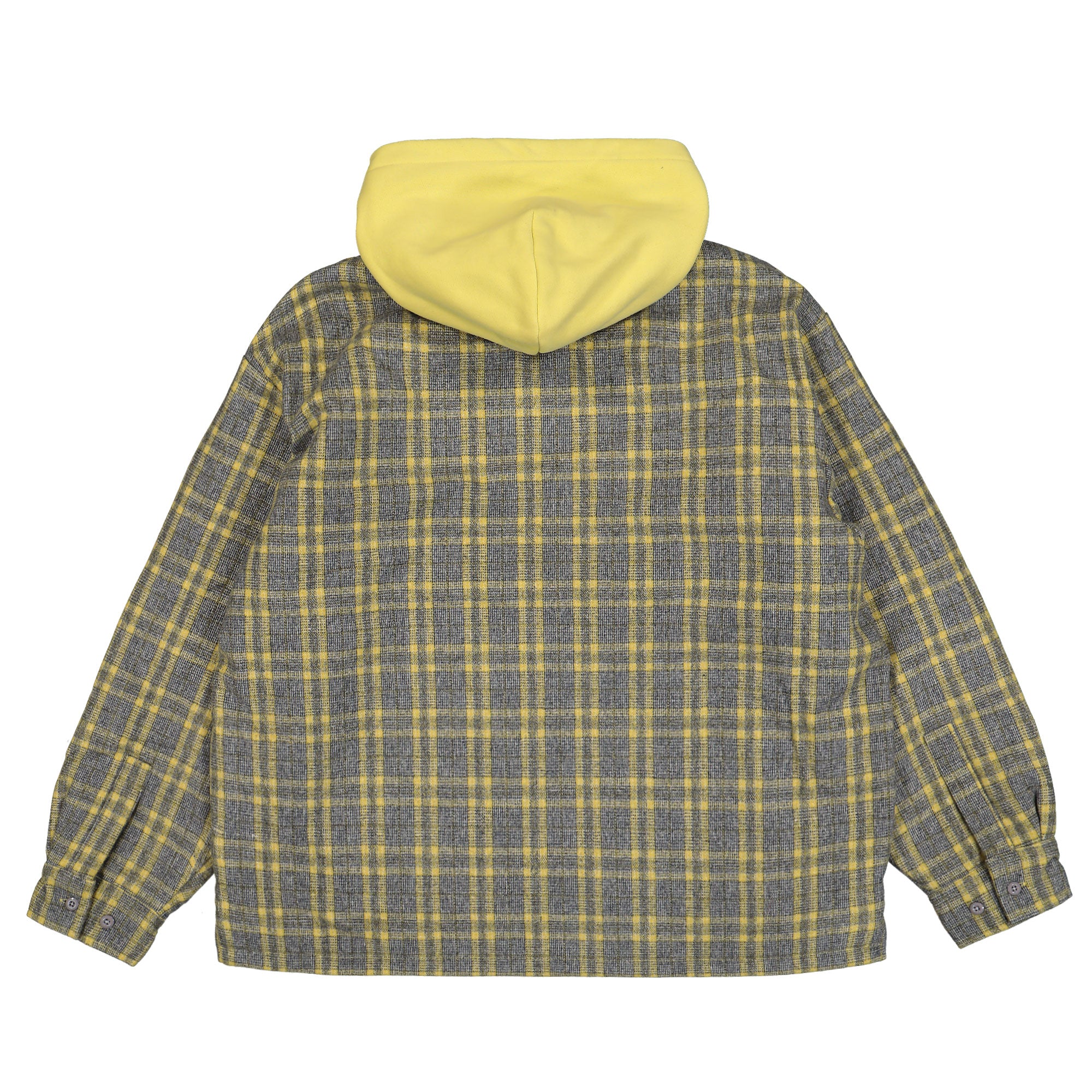 Pleasures Wolf Hooded Overshirt Grey Jackets Material | Overkill