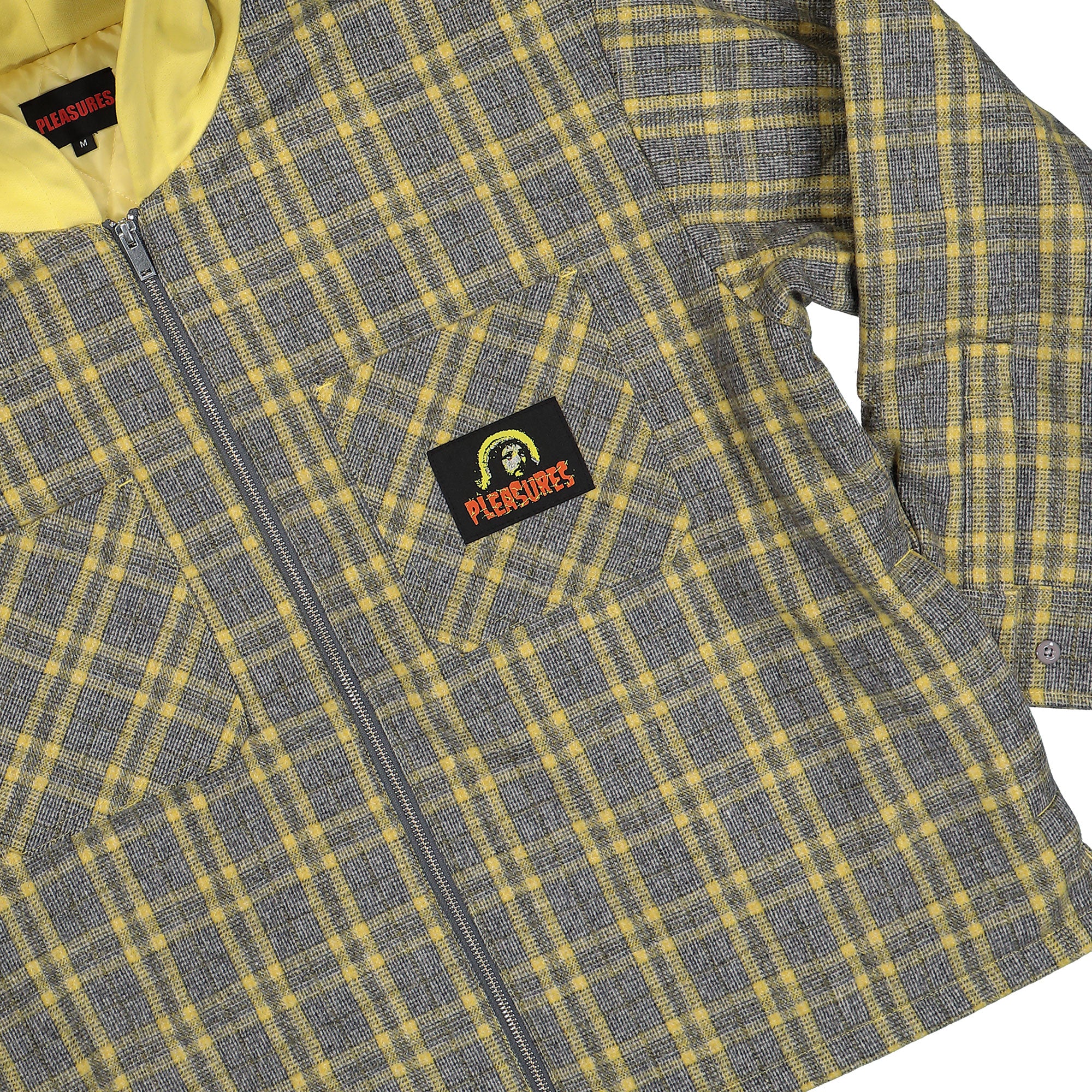 Pleasures Wolf Hooded Overshirt Grey Jackets Detailfoto | Overkill