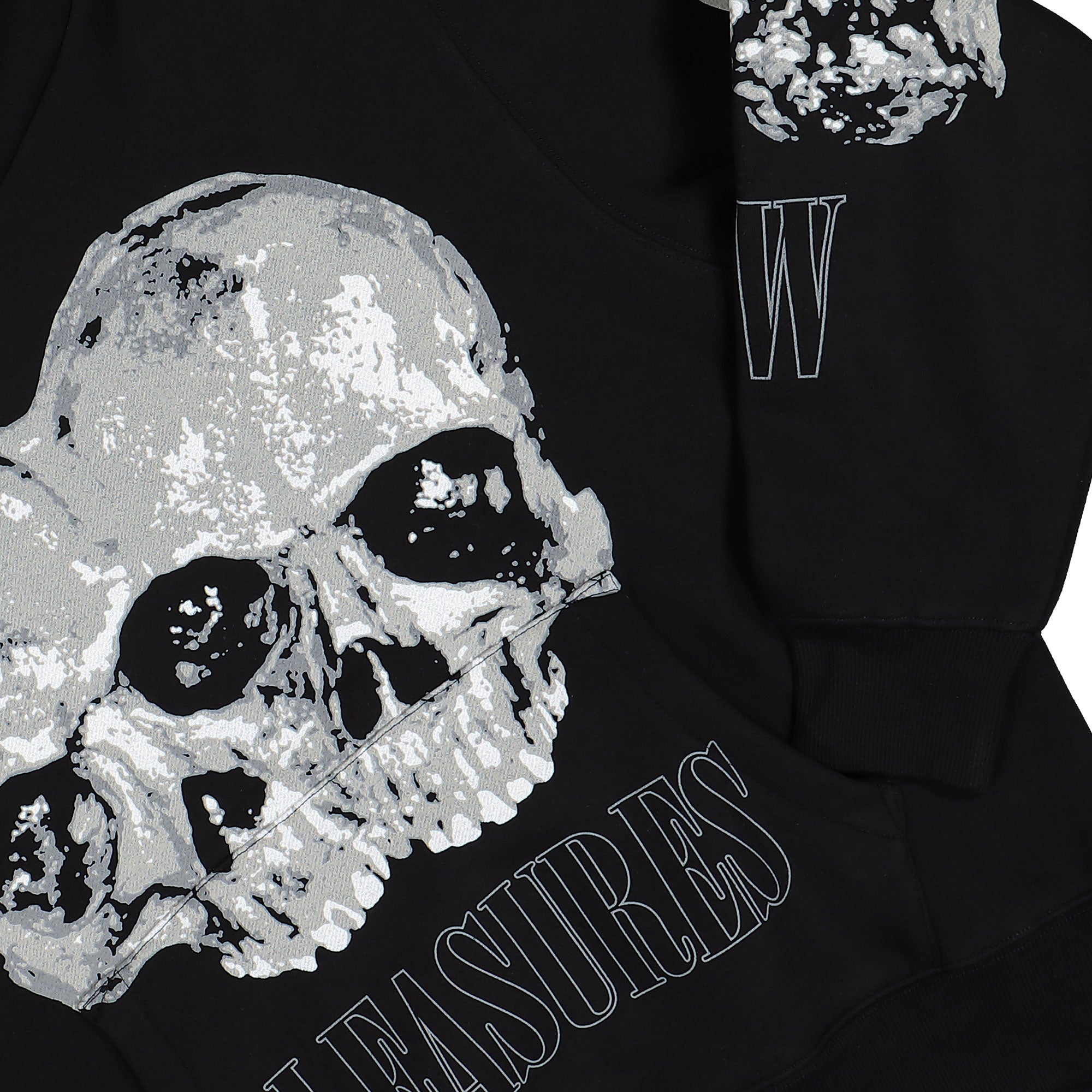 Pleasures Double Skull Hoodie Black Hoodies Detailfoto | Overkill