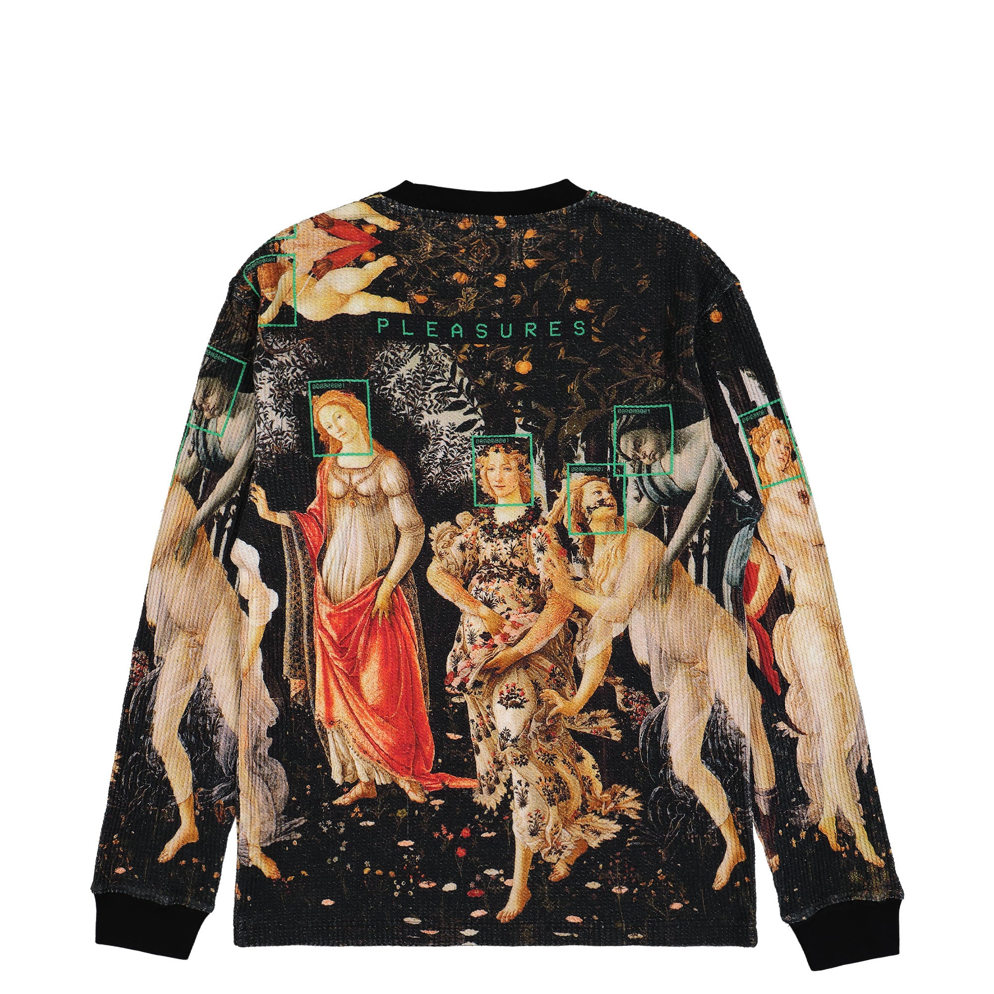 Pleasures Facial Thermal Longsleeve Black Longsleeves Close-up | Overkill