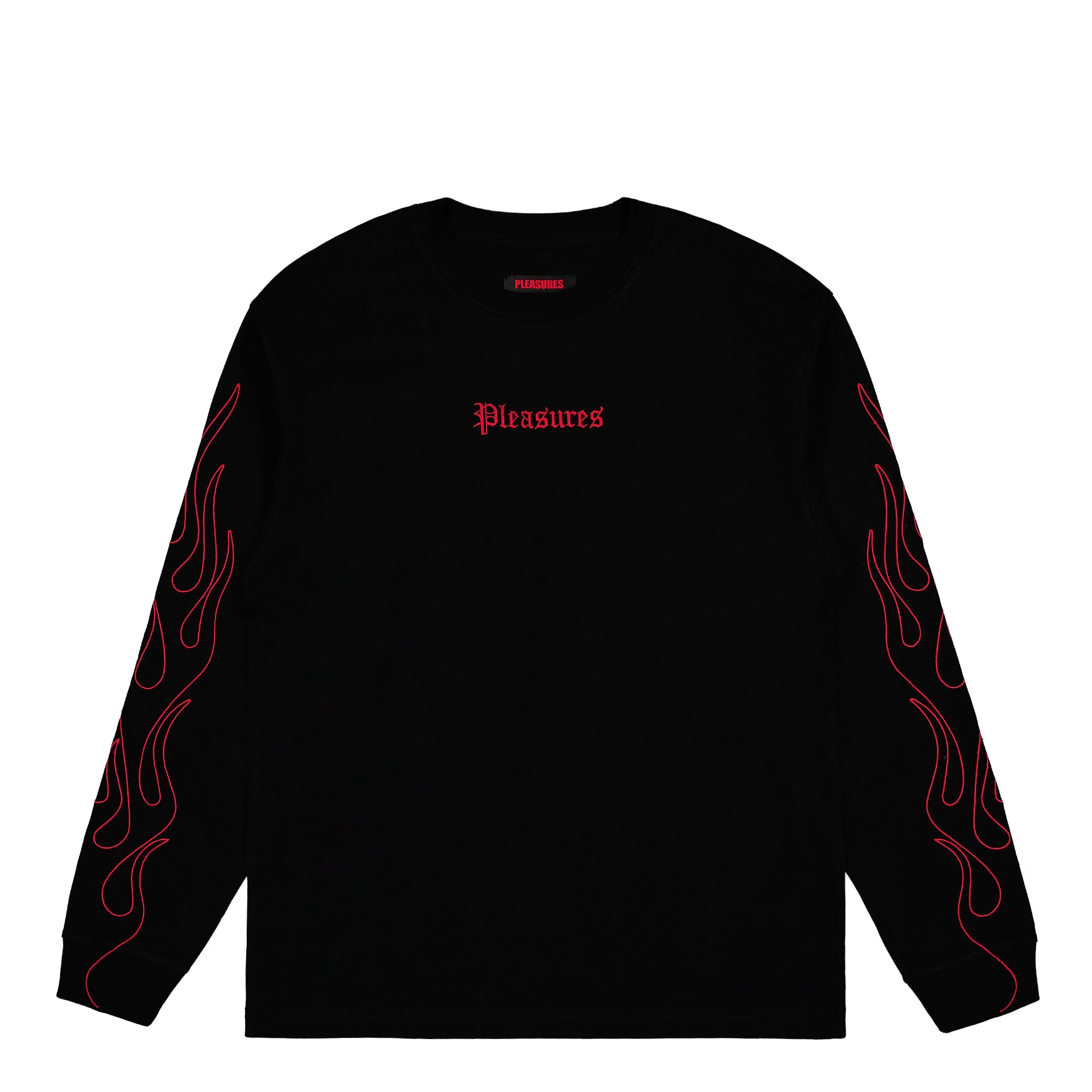 Pleasures Fiery Heavyweight Longsleeve Black Longsleeves P24W027-Black | Overkill