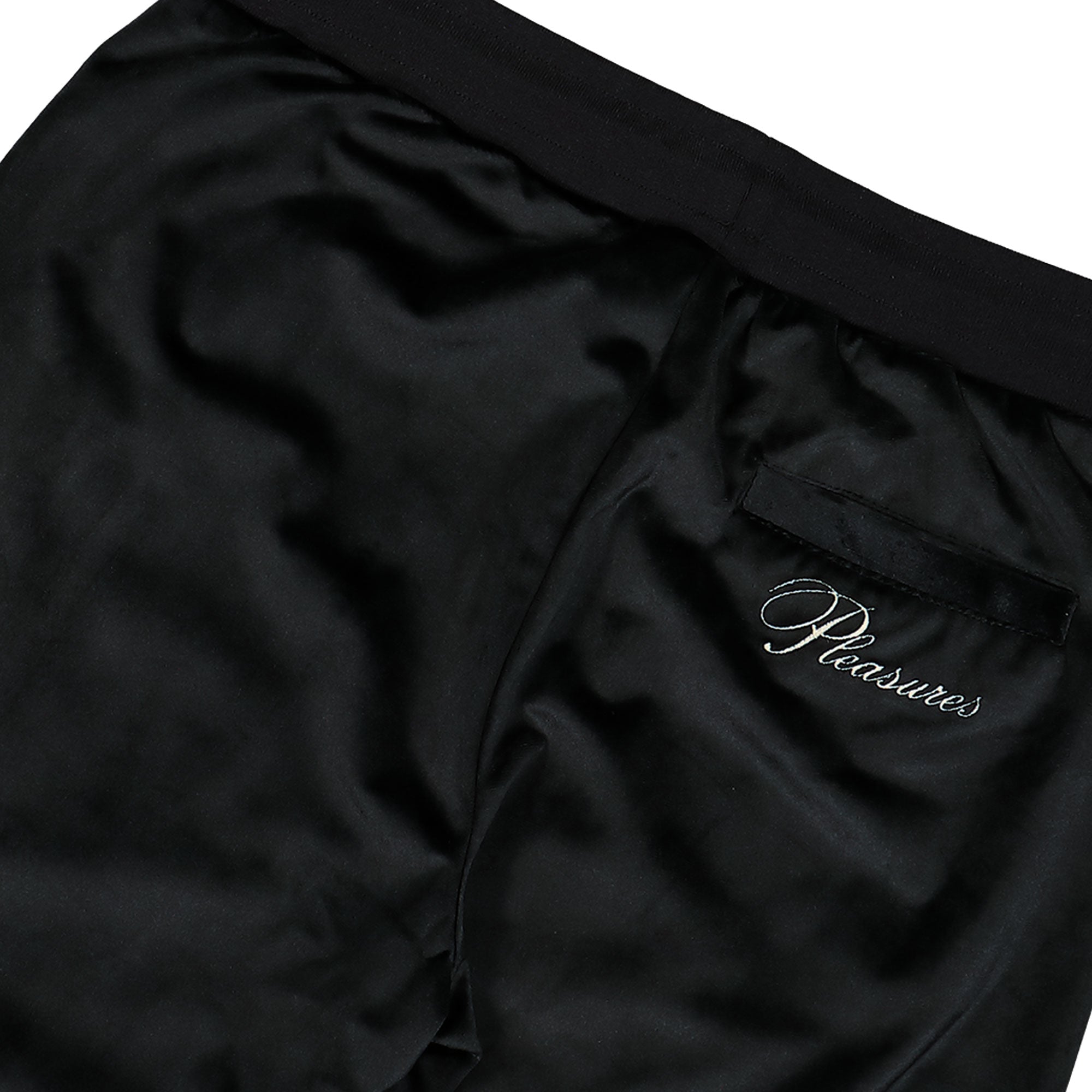 Pleasures Unquote Velour Track Pants Black Sweat & Track Pants Detail view 3 | Overkill